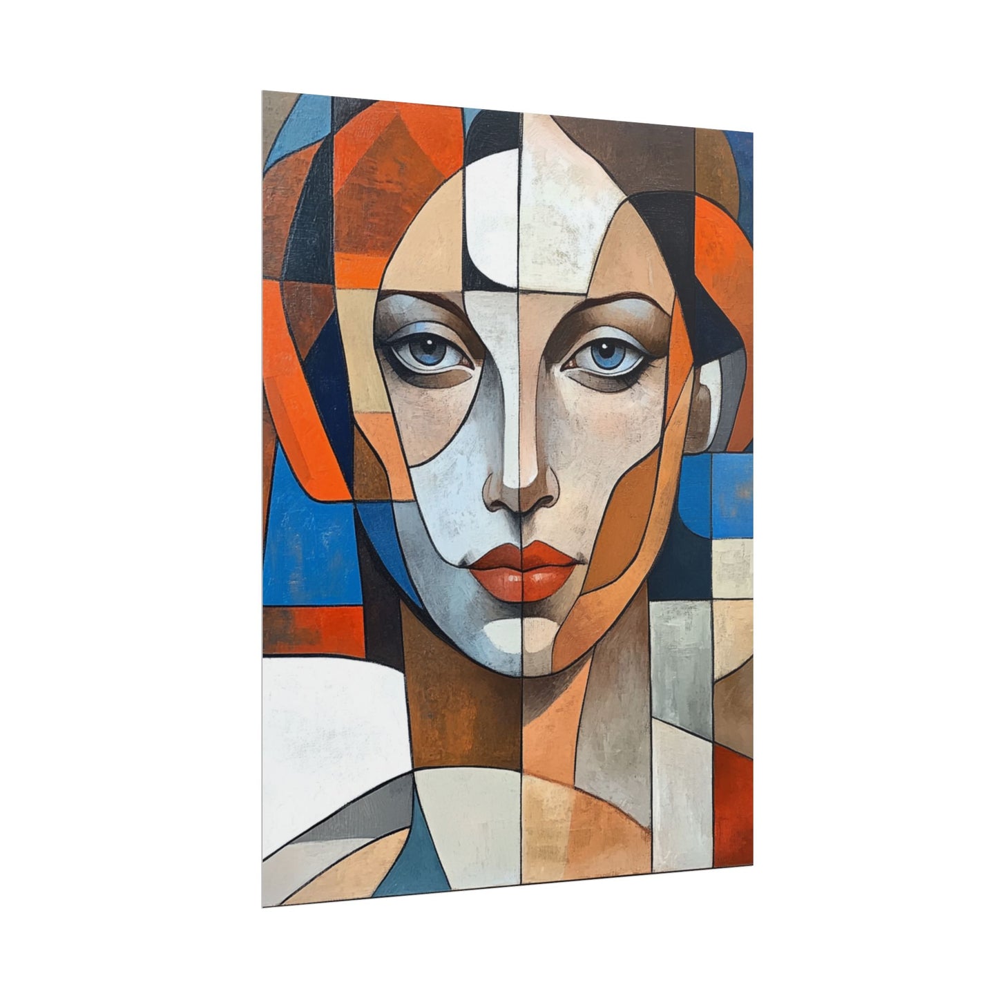 Symmetry in Colours - Abstract Portrait Art Print