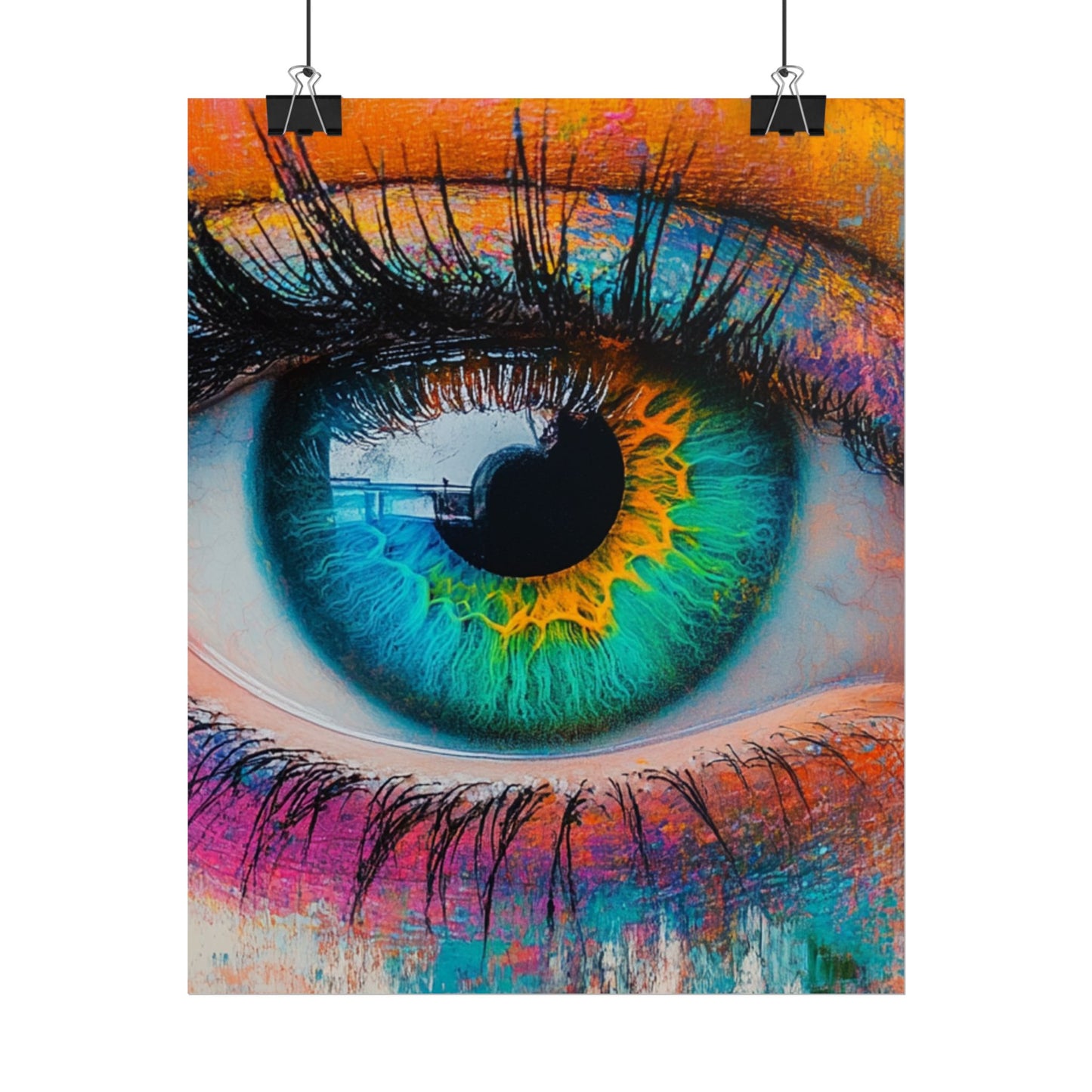 Vivid Gaze - Abstract Eye Art Print