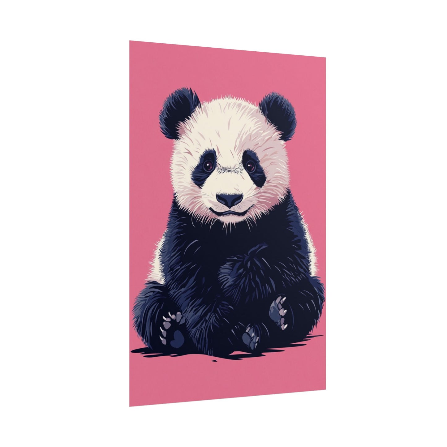 Adorable Panda Bliss - Abstract Art Print