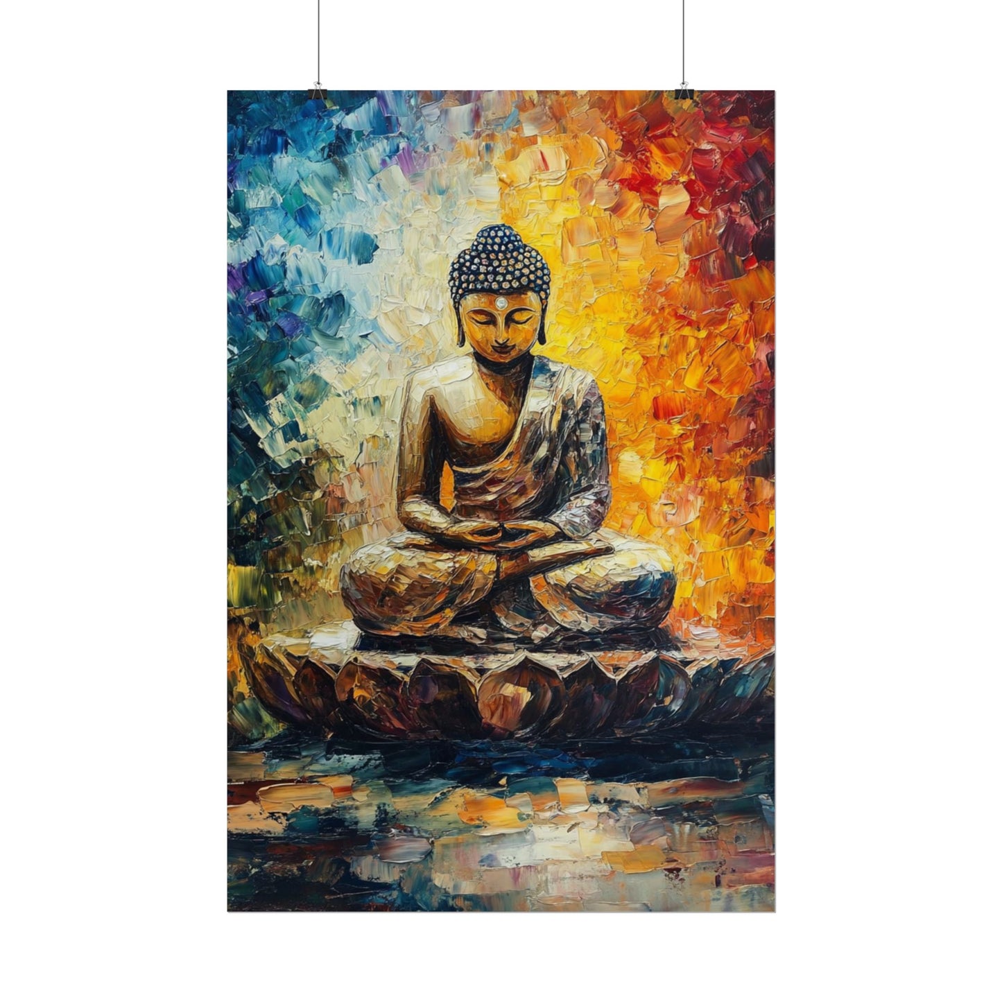 Radiant Buddha - Abstract Meditative Art Print