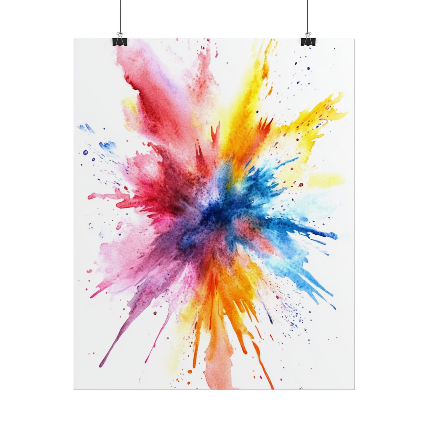 Explosion of Colour - Vibrant Abstract Burst Art