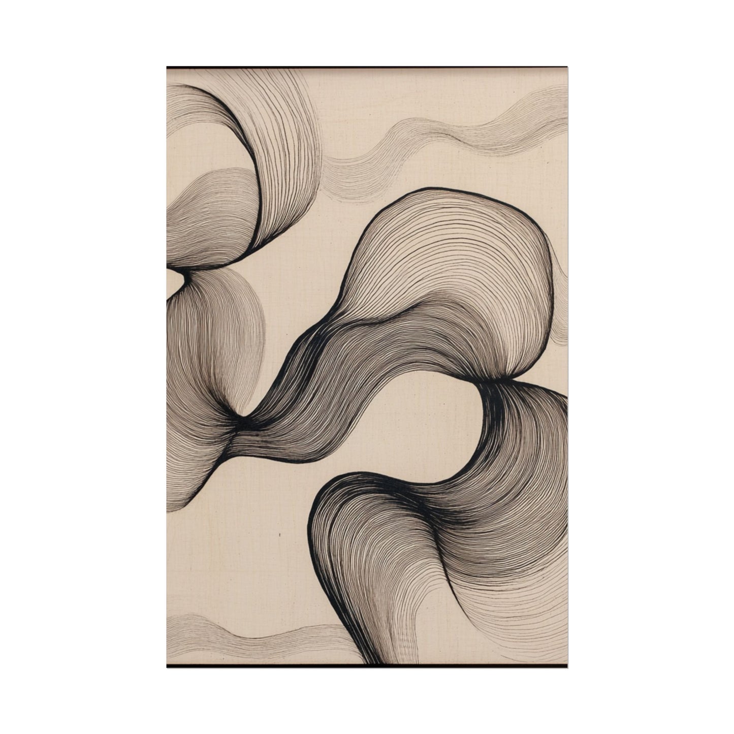 Flowing Lines - Minimalist Abstract Art Print