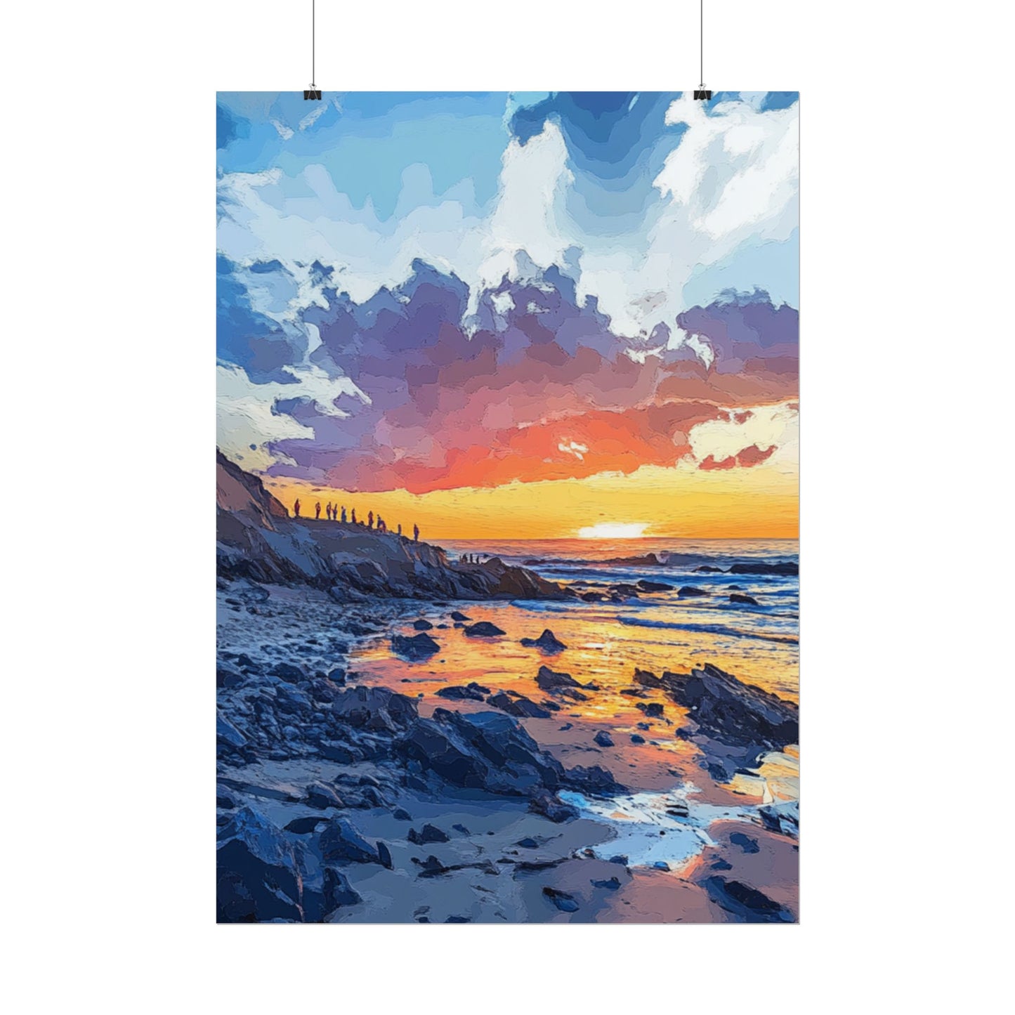 Coastal Sunset - Abstract Seascape Art Print