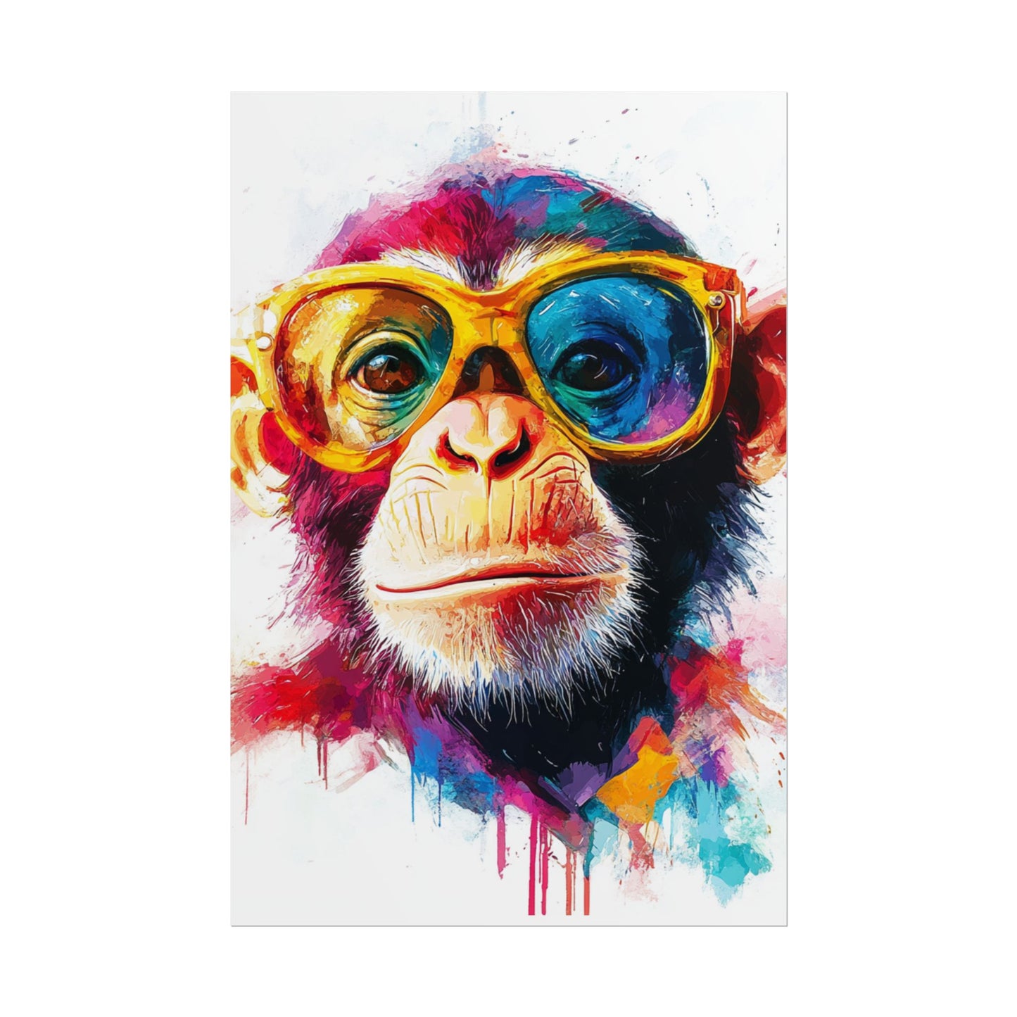 Cool Chimp - Abstract Art with a Splash of Colour