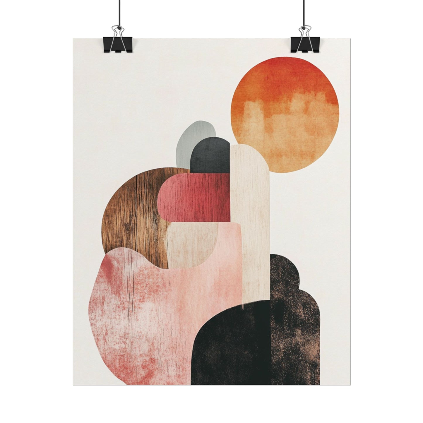 Sunrise Over Form - Abstract Geometric Art Print