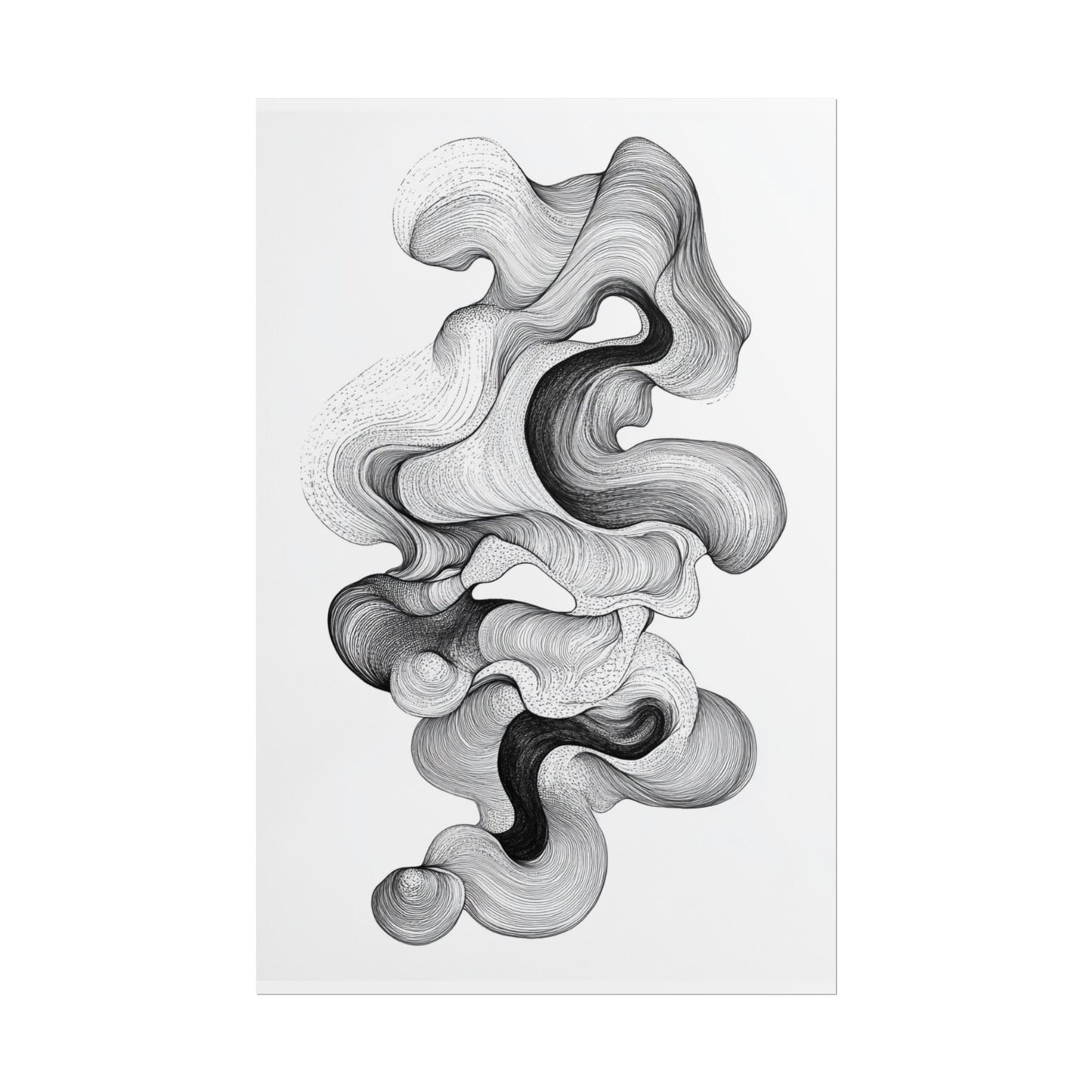 Organic Flow - Abstract Line Art