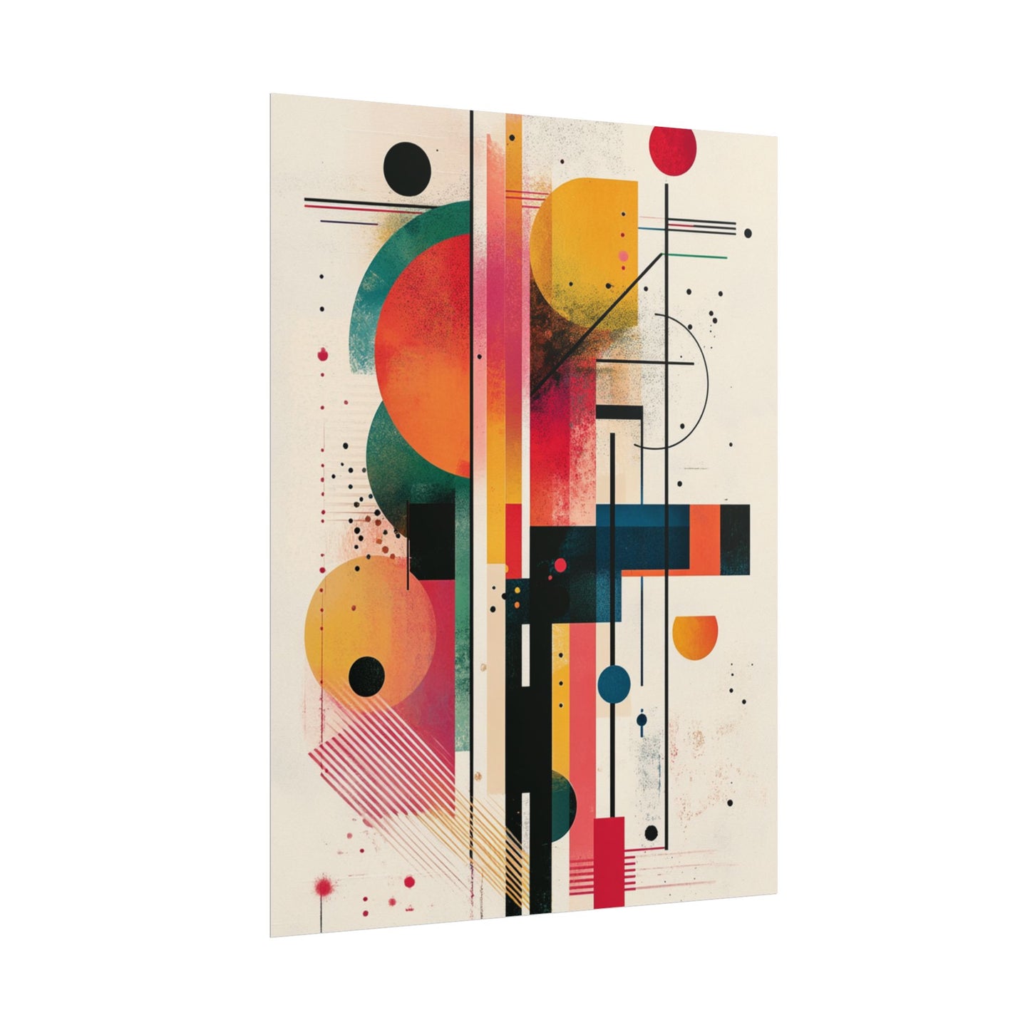 Symphony of Lines - Abstract Geometric Art Print