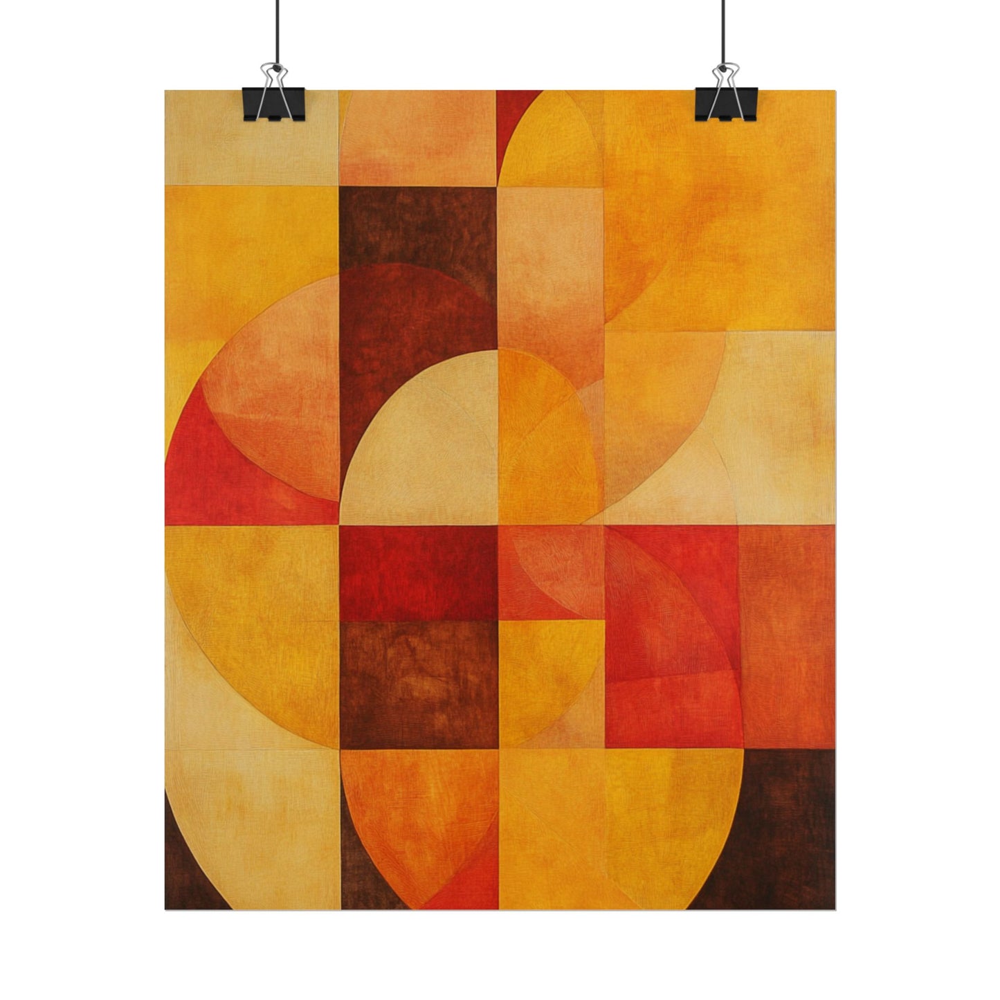 Radiant Harmony - Abstract Geometric Art Print