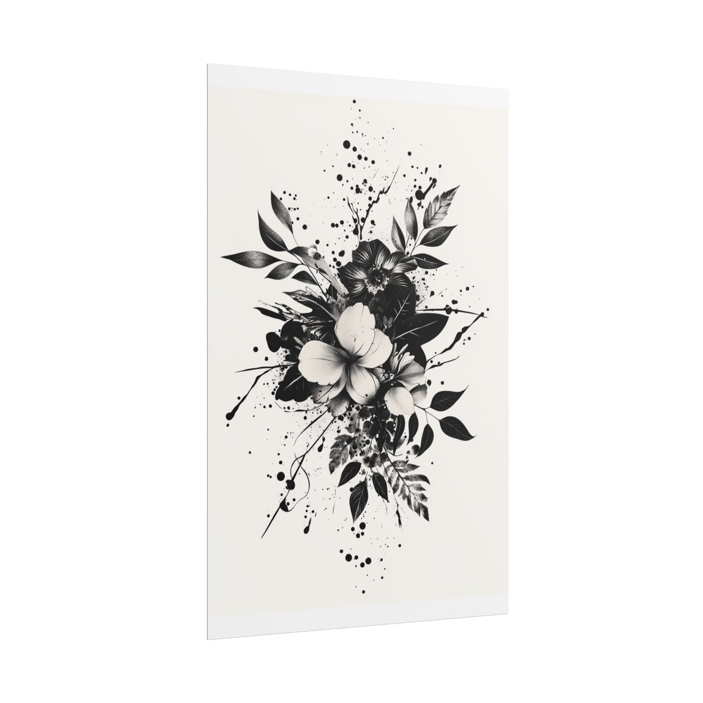 Ink Bloom - Abstract Floral Art Print