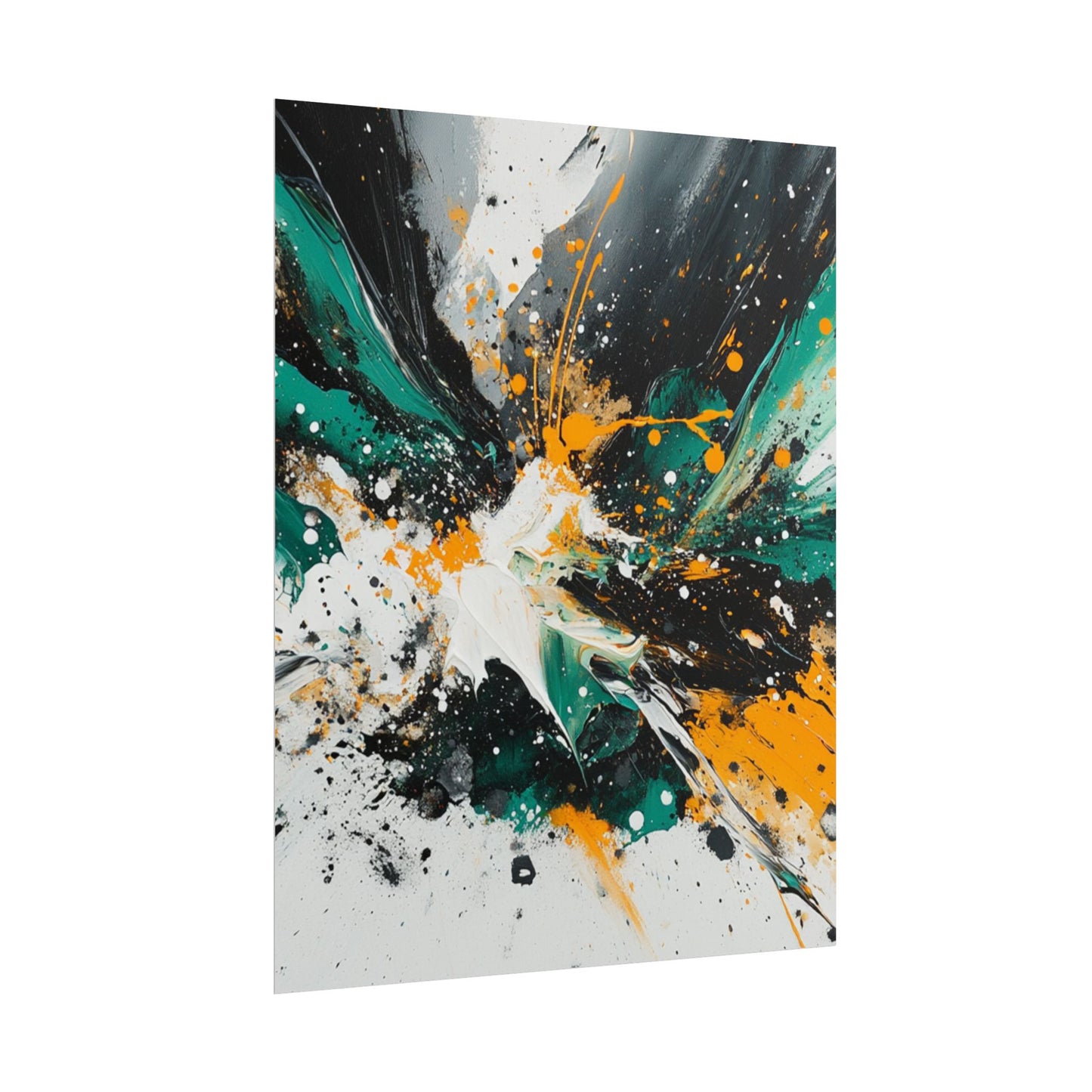 Explosive Fusion - Dynamic Abstract Art Print