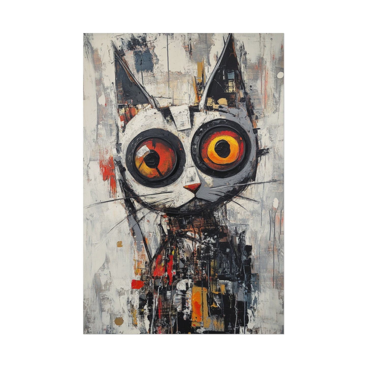 Whimsical Feline - Abstract Cat Art Print