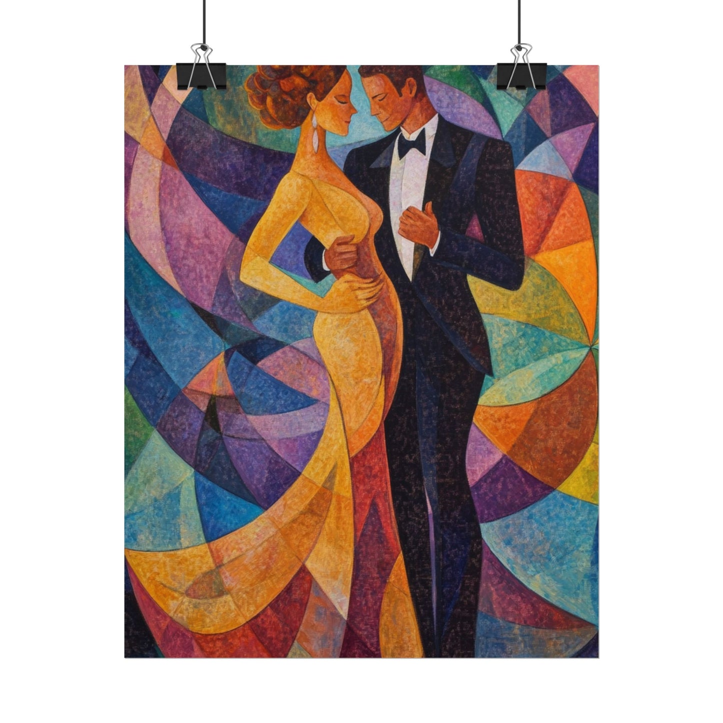 Elegant Dance - Abstract Romantic Art Print