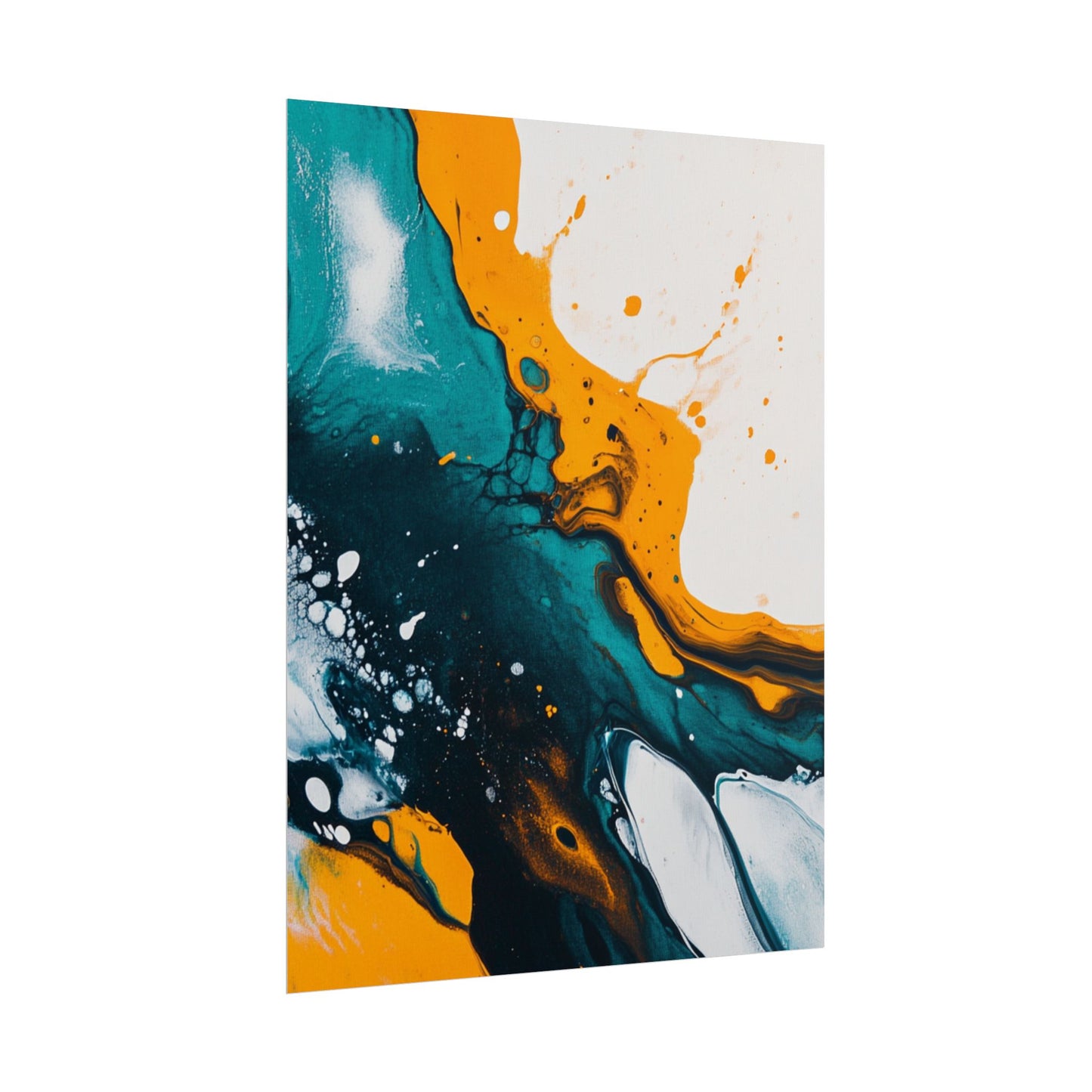 Fluid Harmony - Abstract Colour Flow Art Print