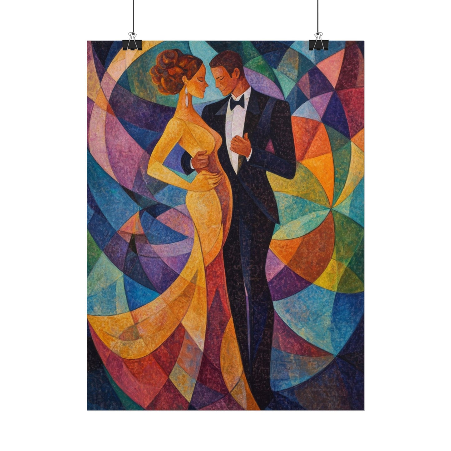 Elegant Dance - Abstract Romantic Art Print