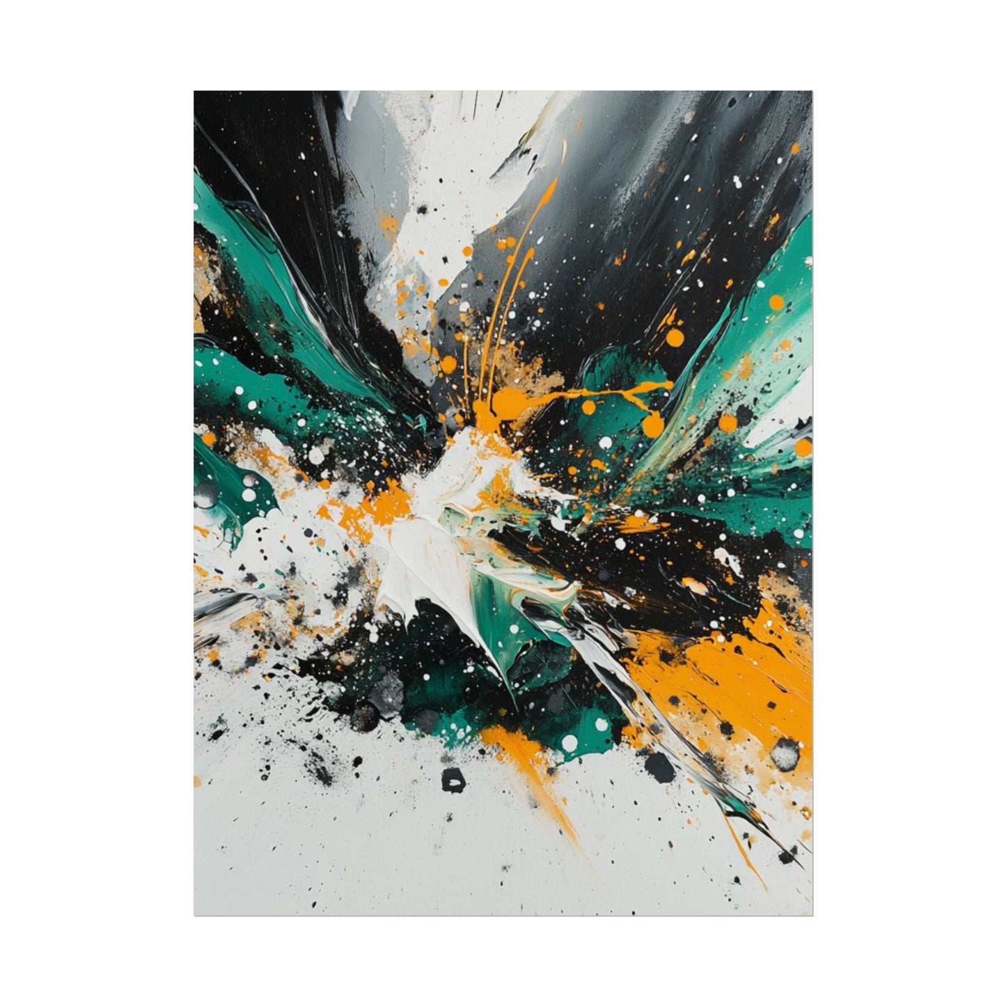 Explosive Fusion - Dynamic Abstract Art Print