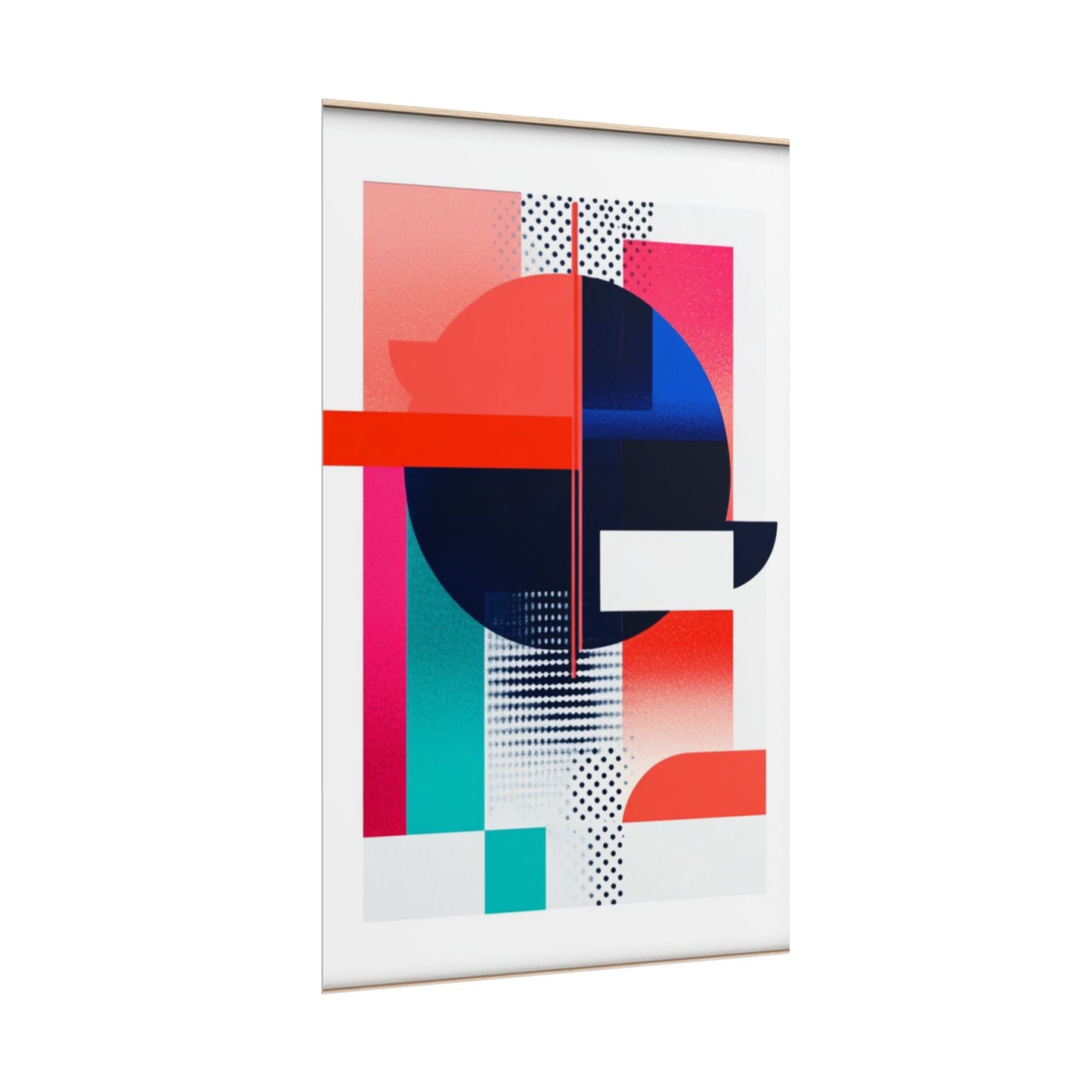 Modern Contrast - Abstract Geometric Art Print