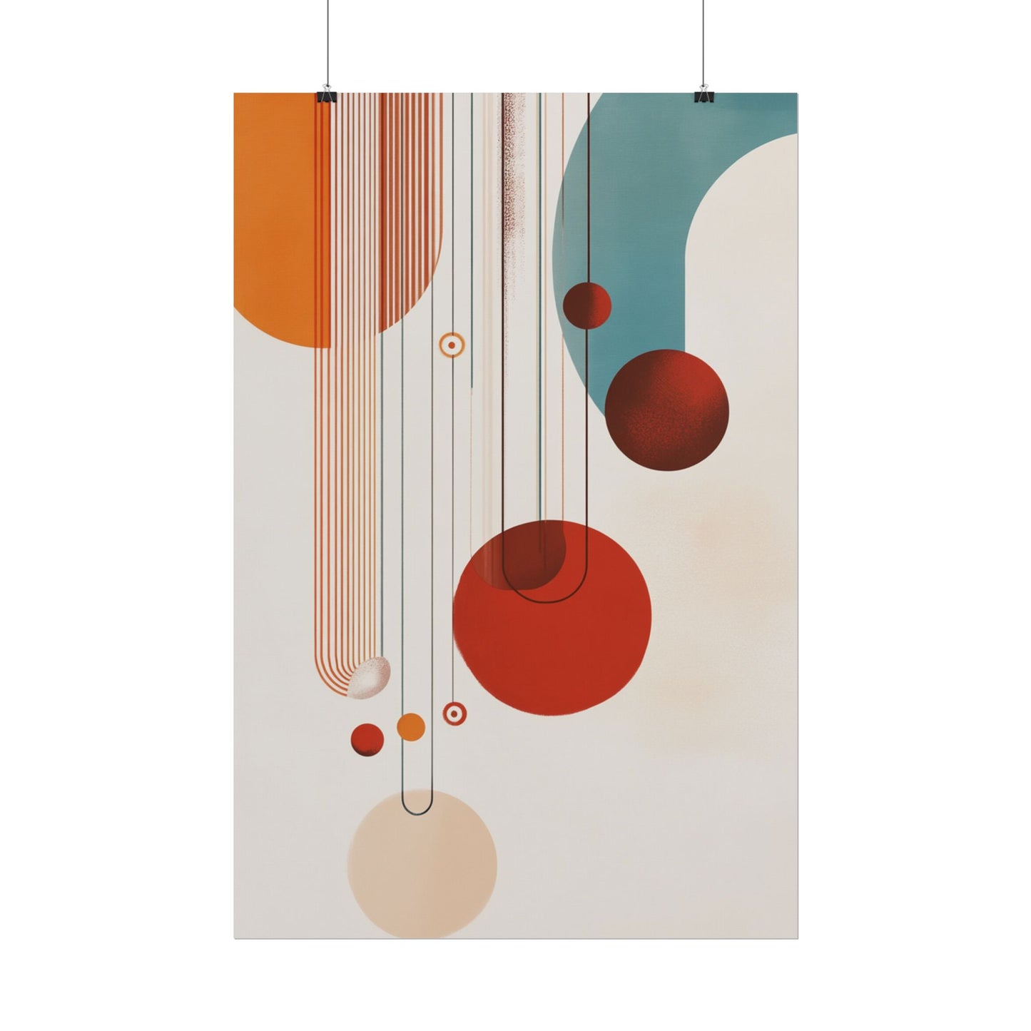 Orbital Harmony - Abstract Geometric Art Print