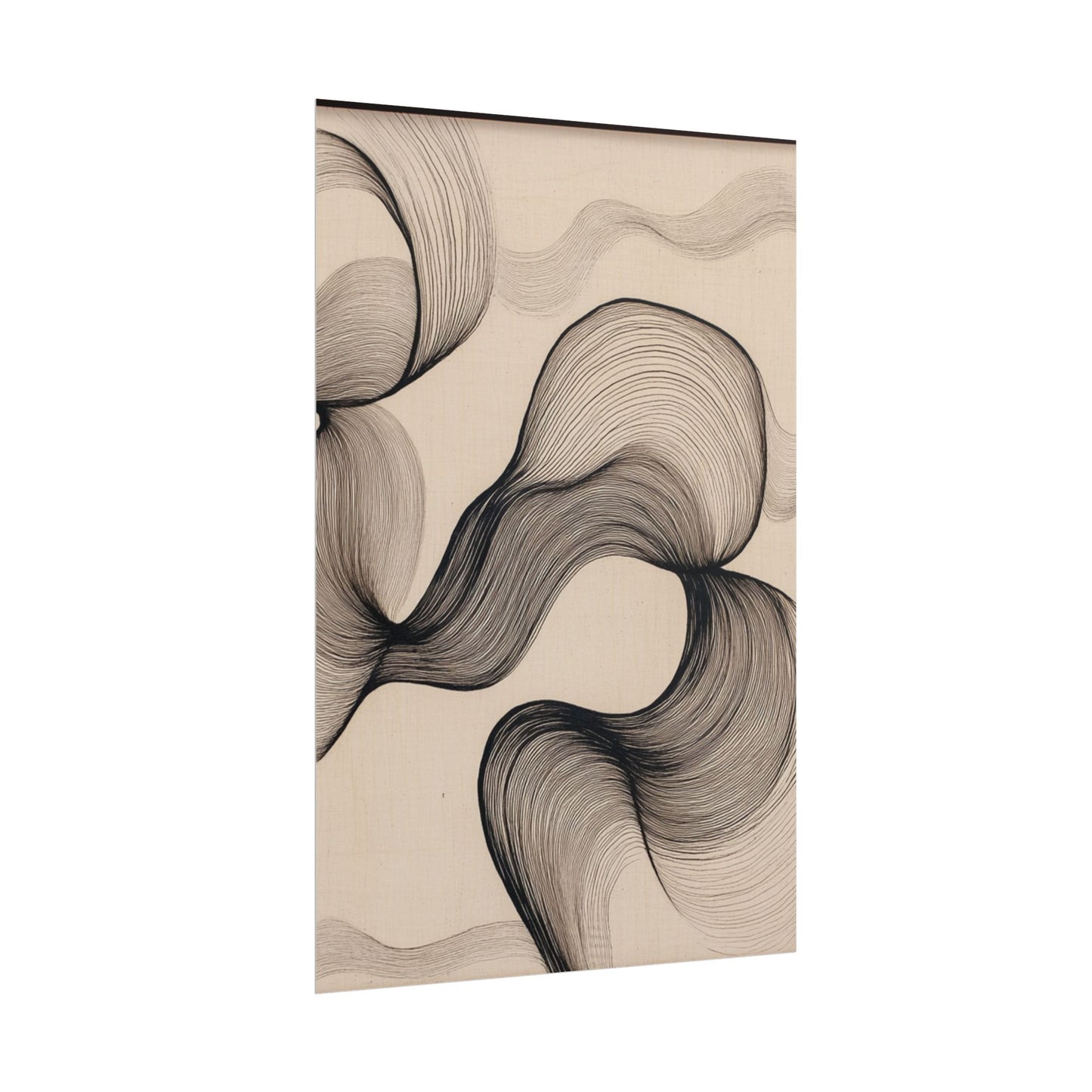 Flowing Lines - Minimalist Abstract Art Print