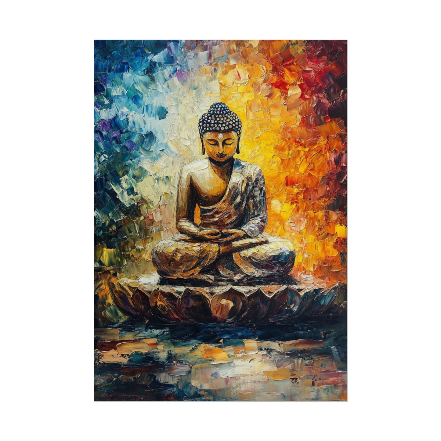 Radiant Buddha - Abstract Meditative Art Print