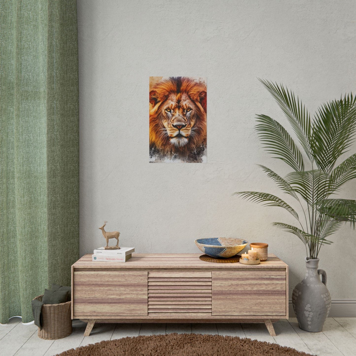 Regal Majesty - Abstract Lion Art Print