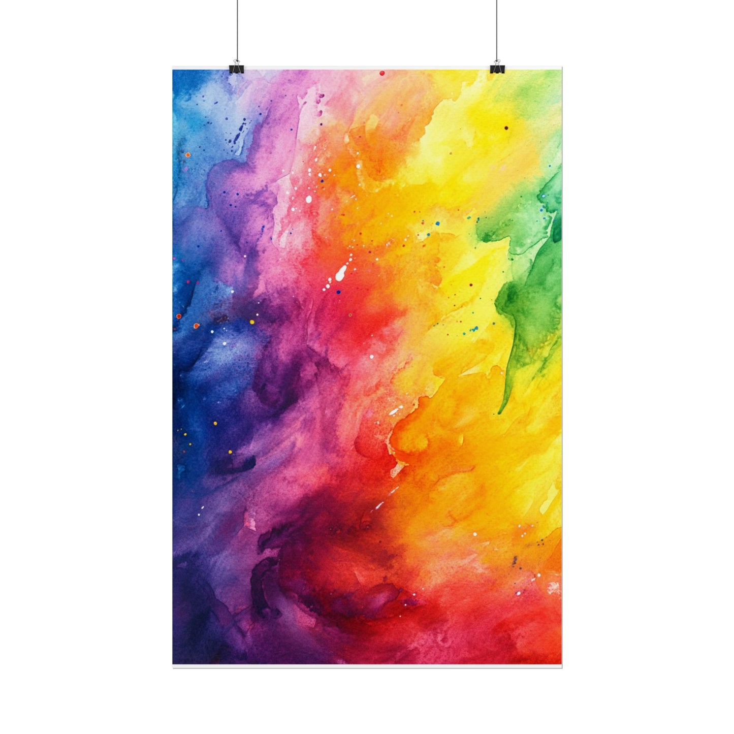 Spectrum of Emotions - Vivid Abstract Watercolour Art