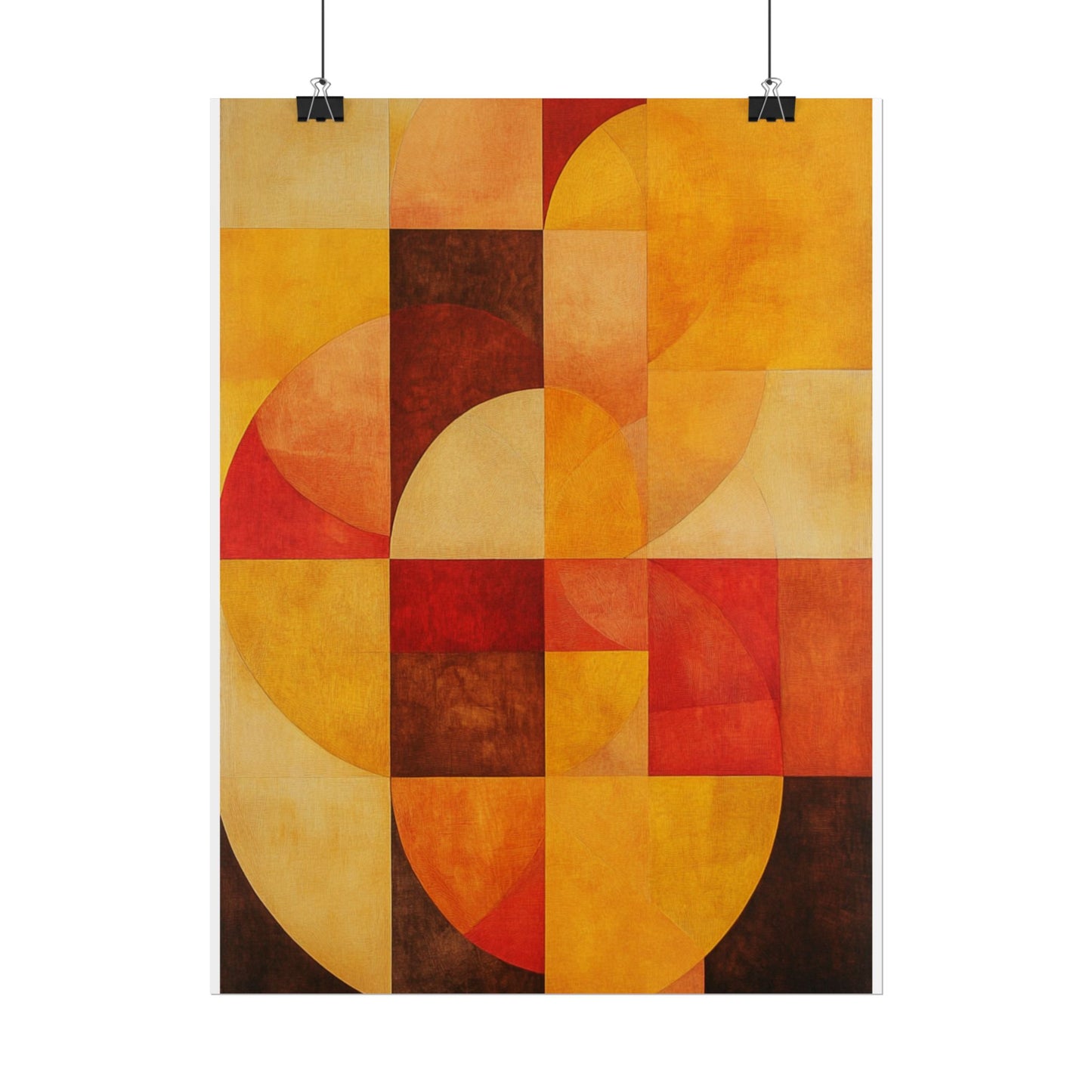 Radiant Harmony - Abstract Geometric Art Print