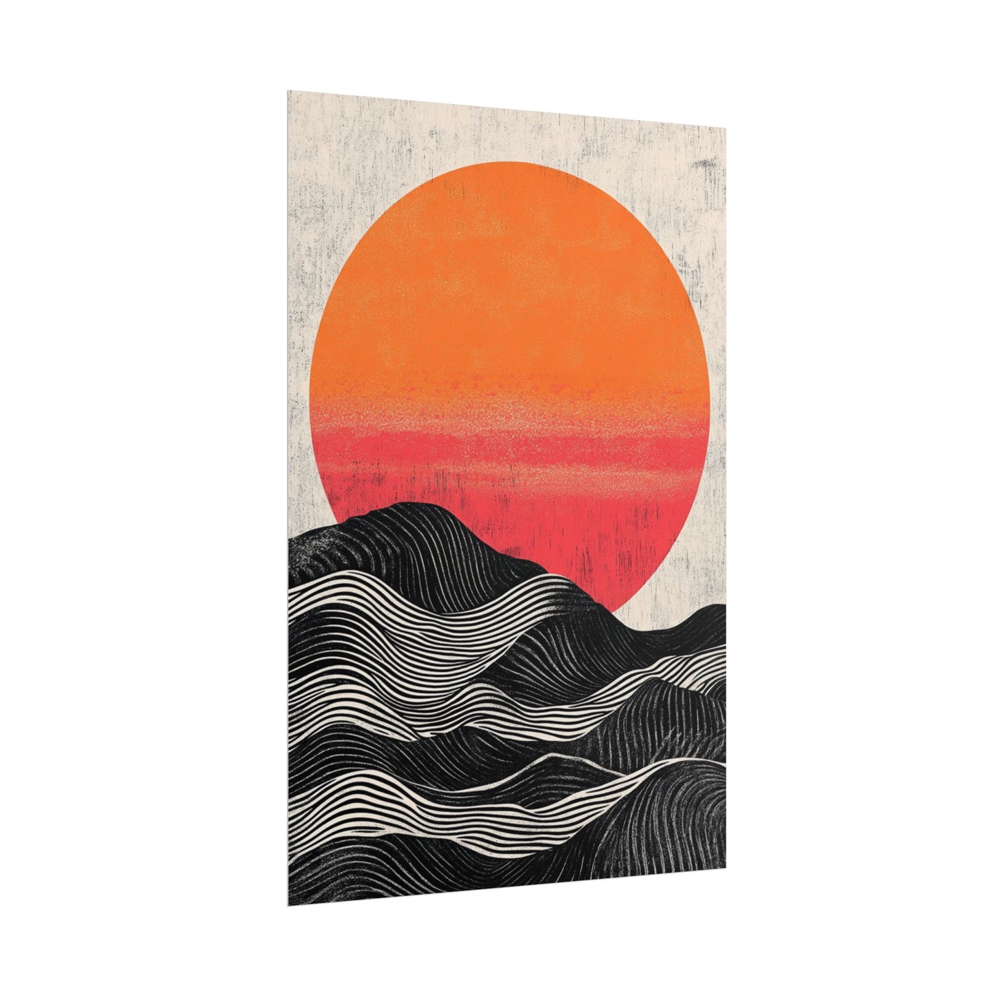 Sunset Serenade - Abstract Geometric Art Print