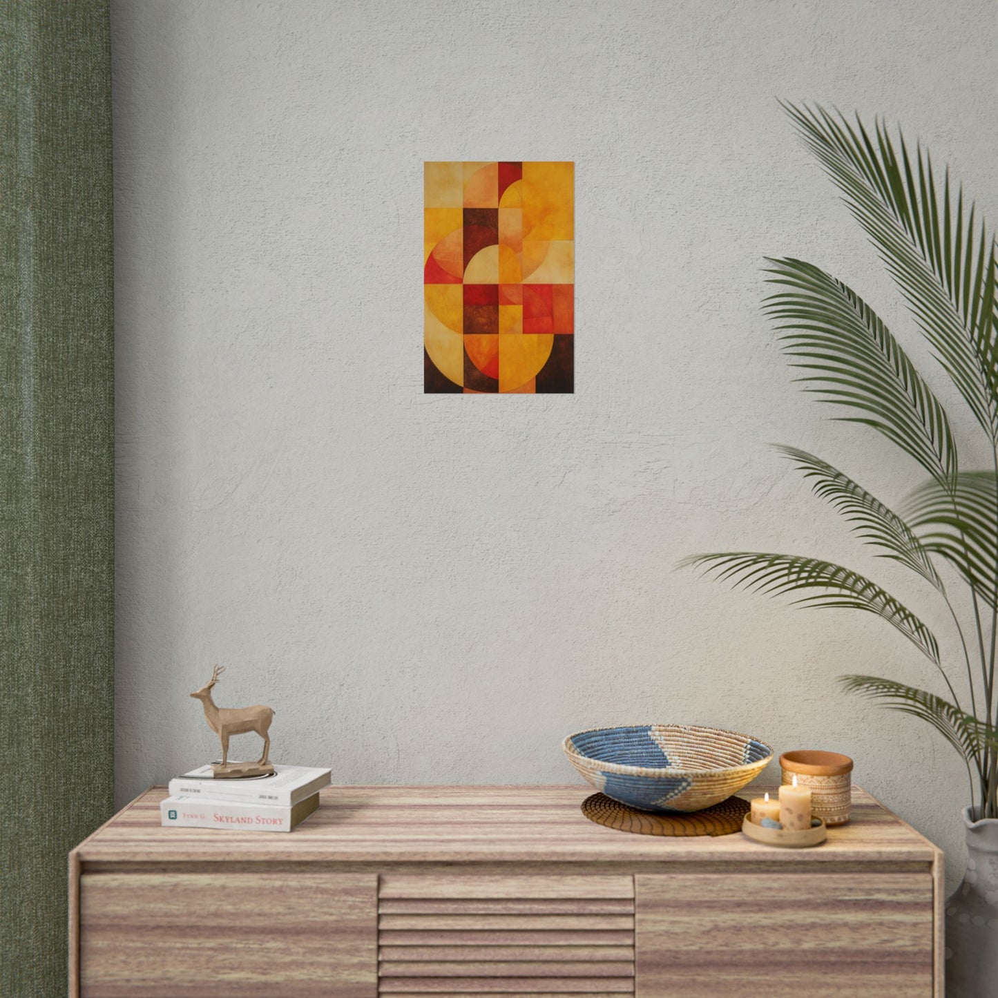 Radiant Harmony - Abstract Geometric Art Print