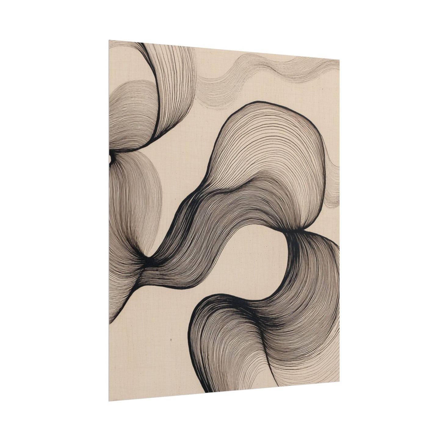 Flowing Lines - Minimalist Abstract Art Print