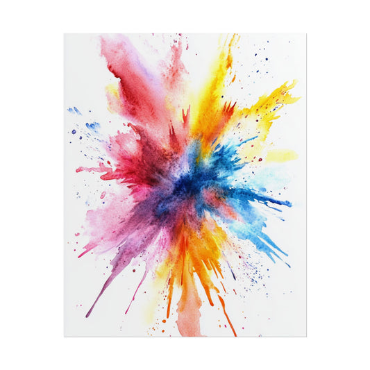 Explosion of Colour - Vibrant Abstract Burst Art