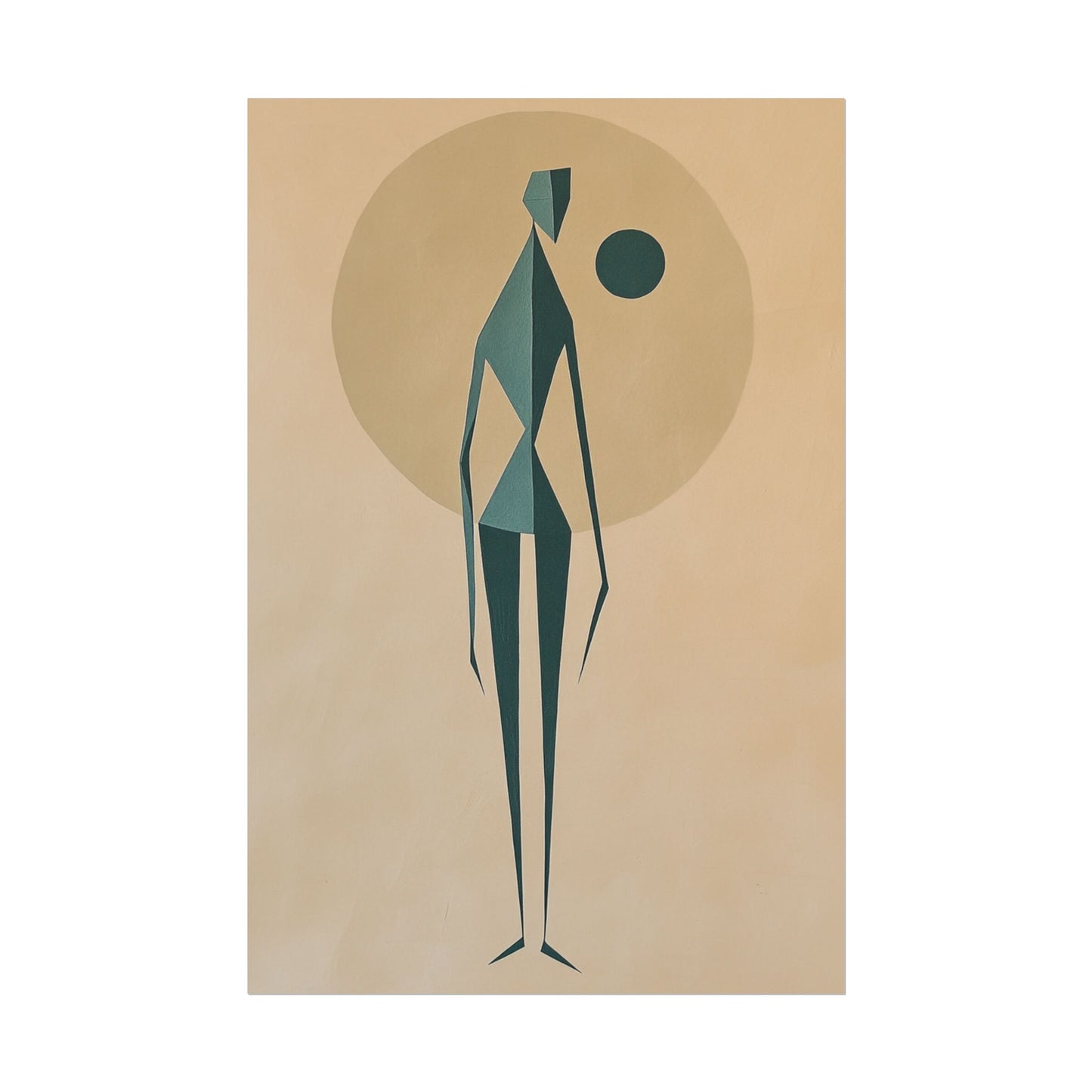 Abstract Solitude - Minimalist Figurative Art Print