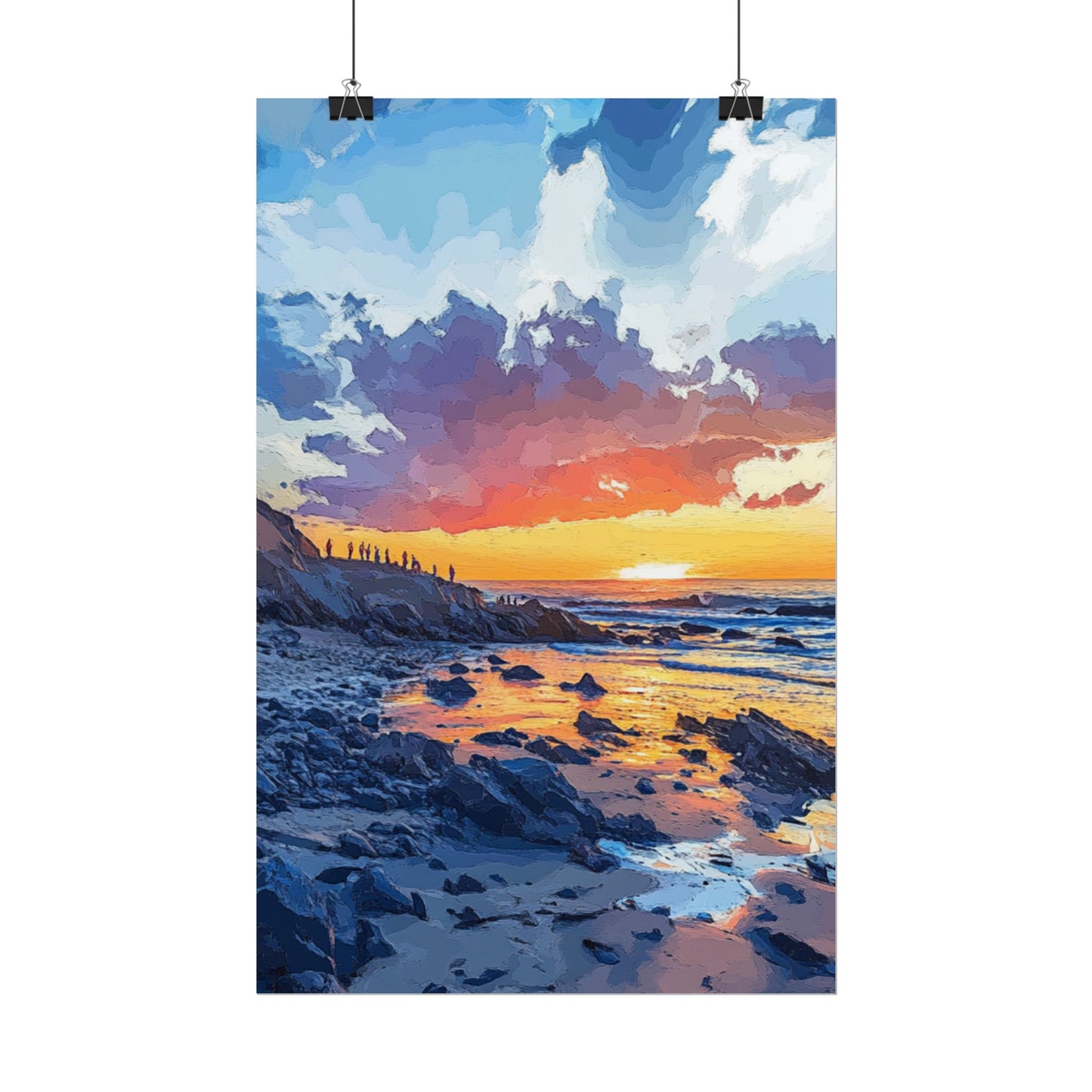 Coastal Sunset - Abstract Seascape Art Print