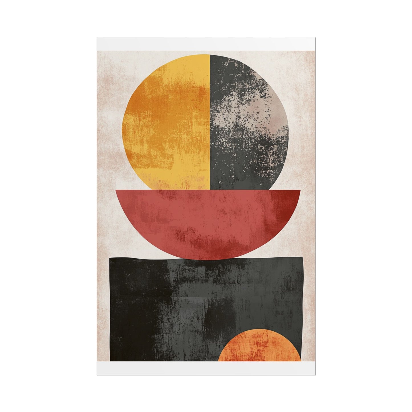 Geometric Balance - Abstract Modern Art Print