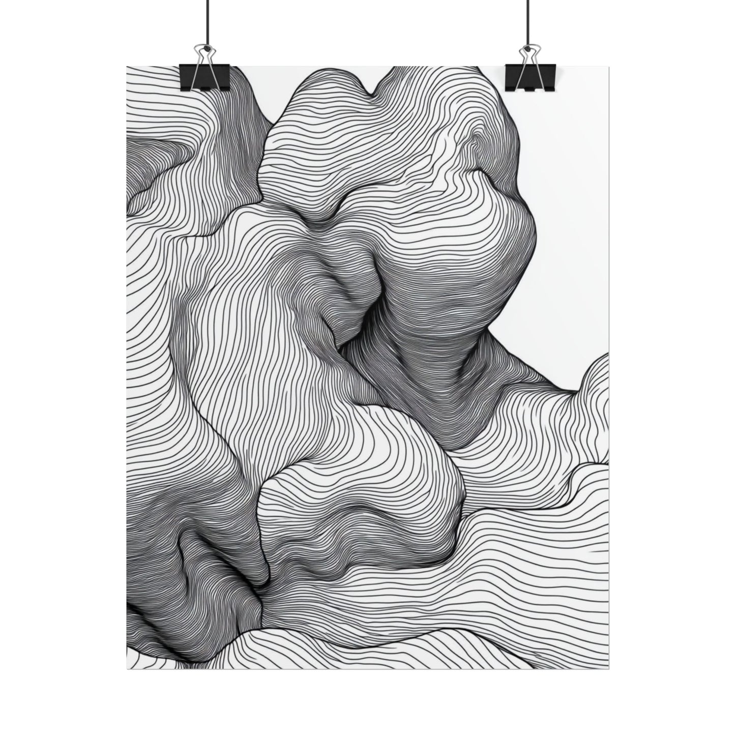 Flow of Lines - Abstract Organic Contours