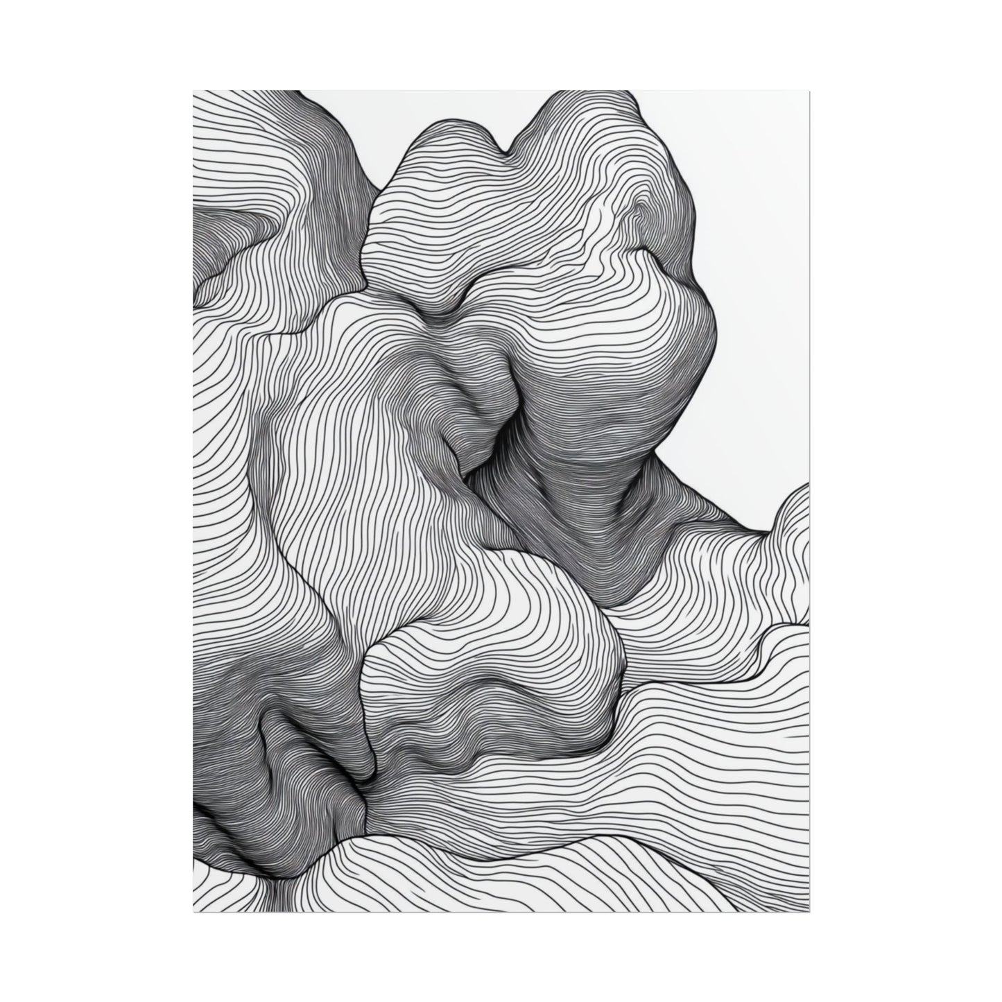 Flow of Lines - Abstract Organic Contours