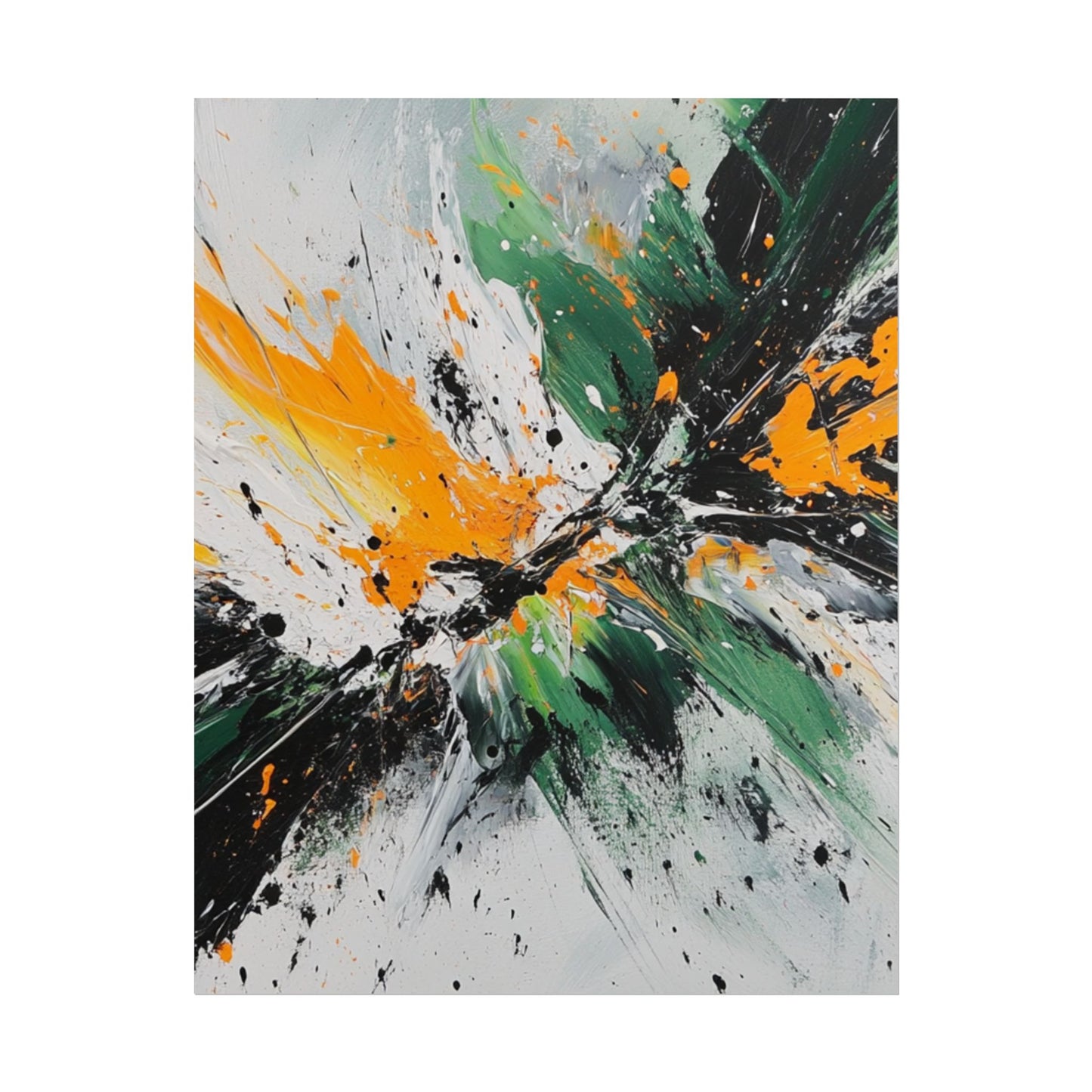 Explosive Energy - Dynamic Abstract Art Print