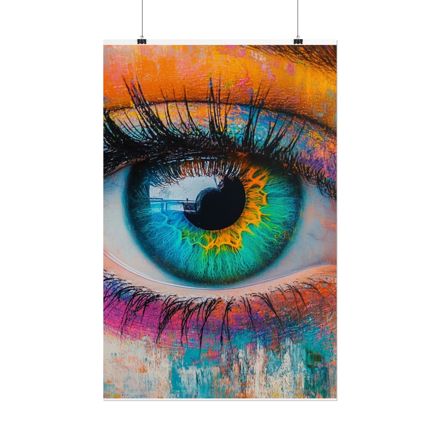 Vivid Gaze - Abstract Eye Art Print