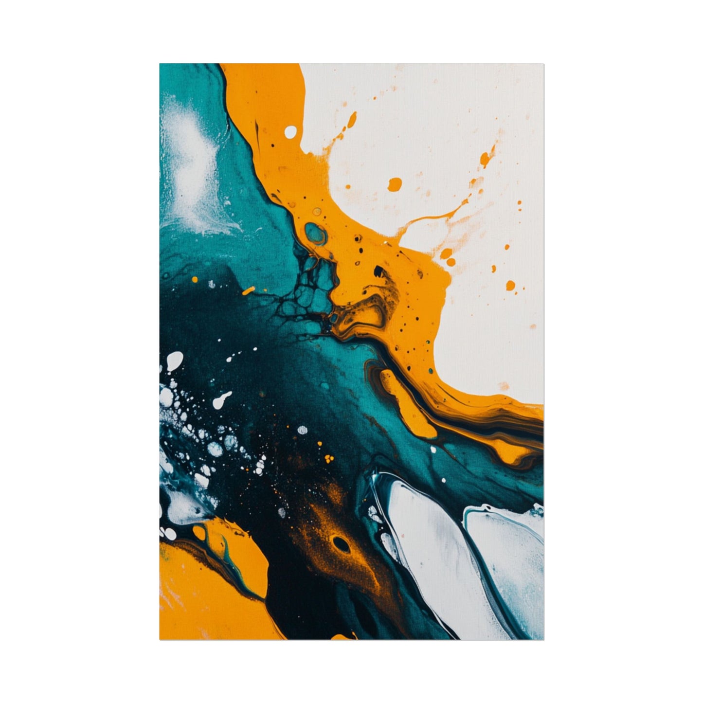 Fluid Harmony - Abstract Colour Flow Art Print