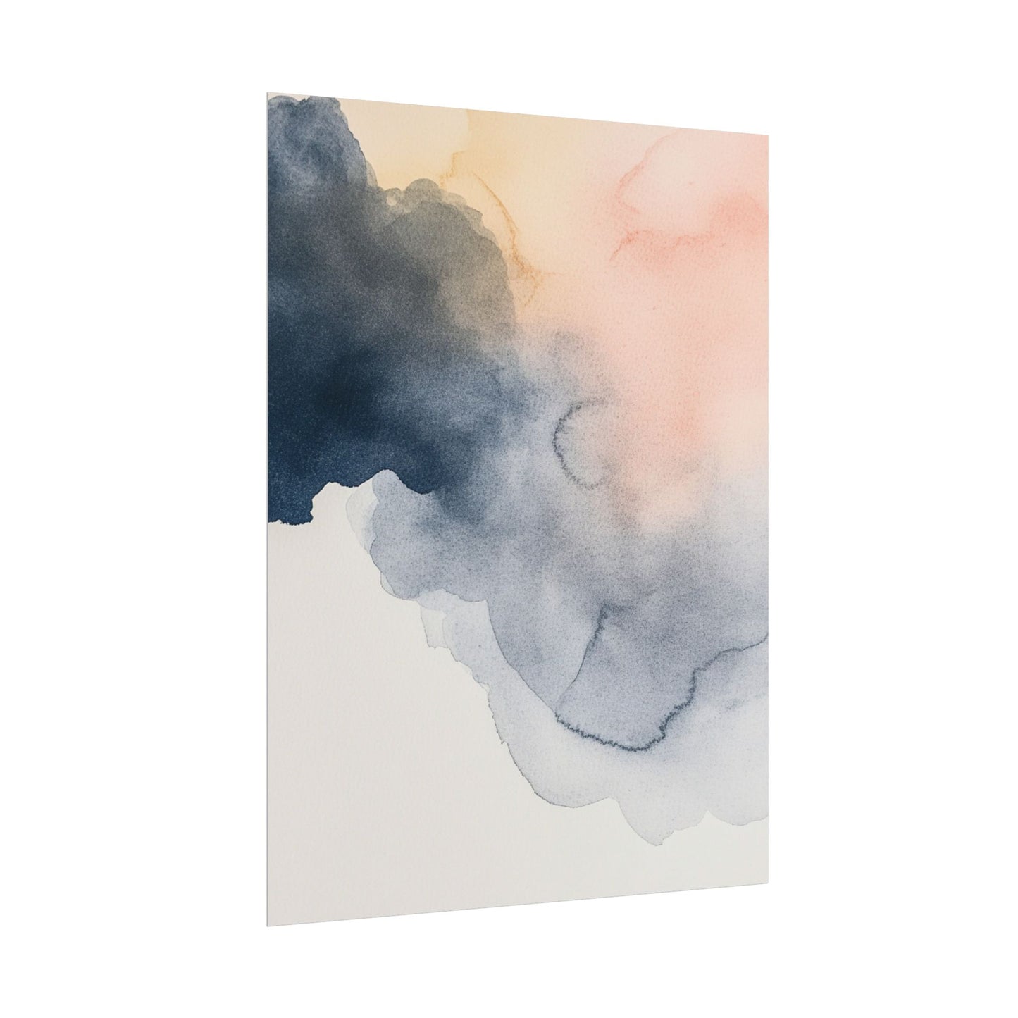 Serene Watercolour Cloudscape - Abstract Art Print