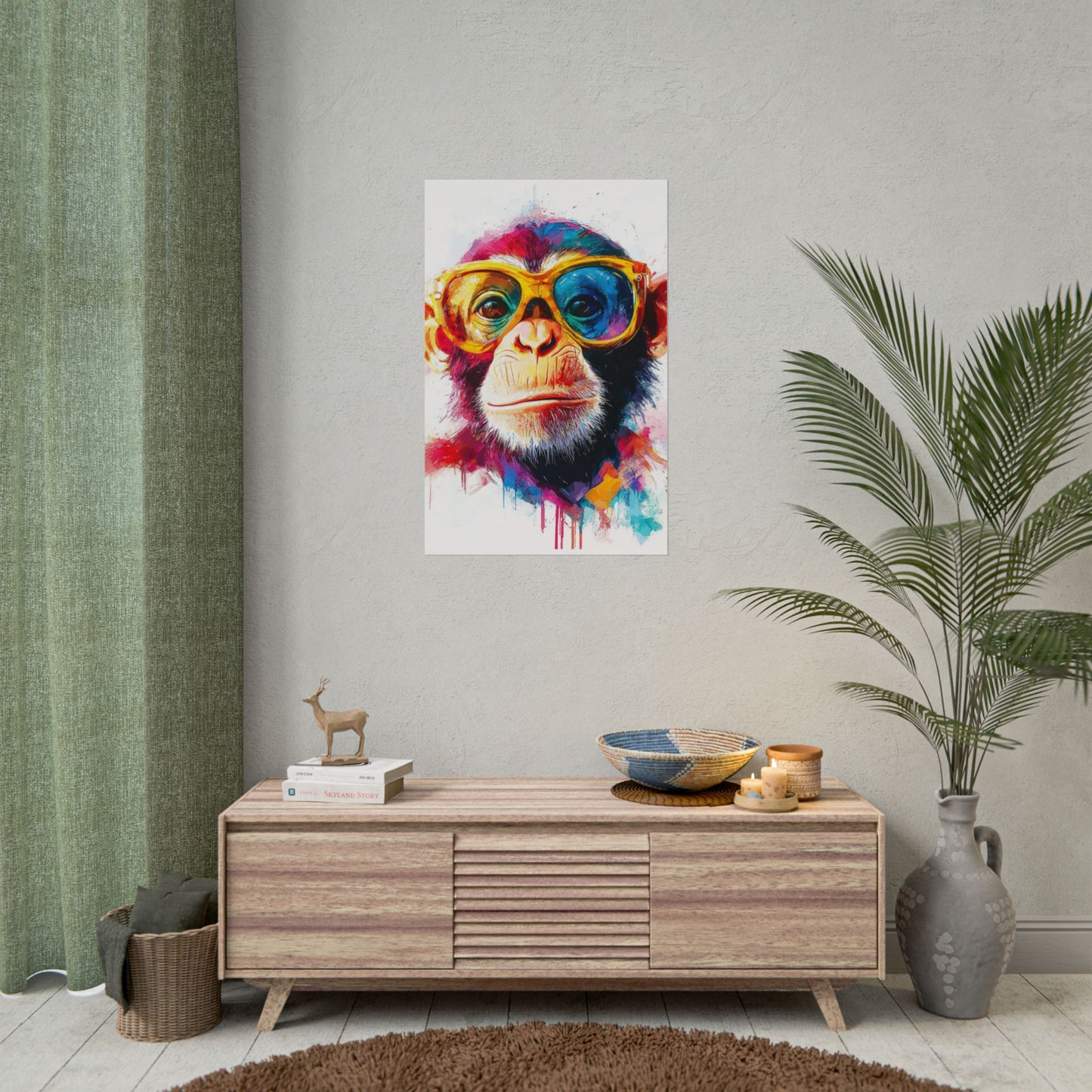 Cool Chimp - Abstract Art with a Splash of Colour