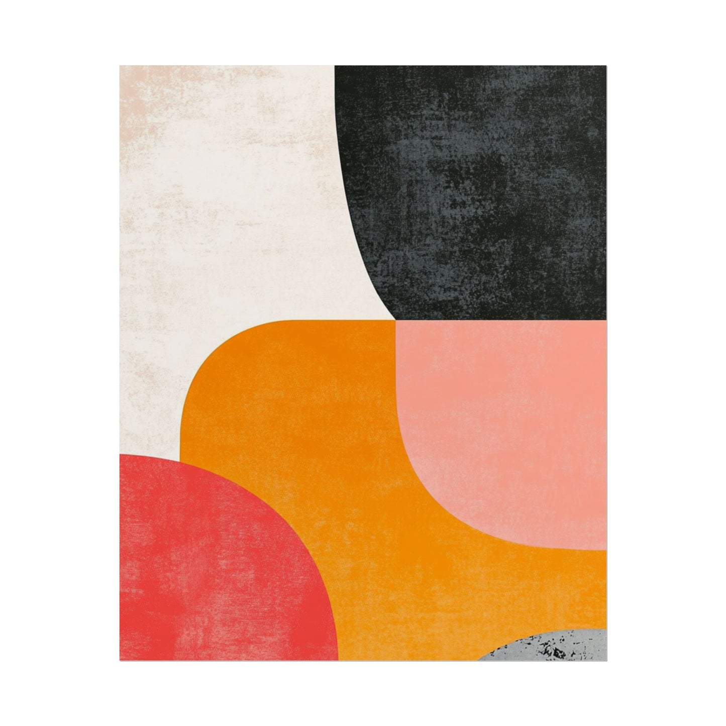 Retro Blocks - Mid-Century Modern Abstract Art Print