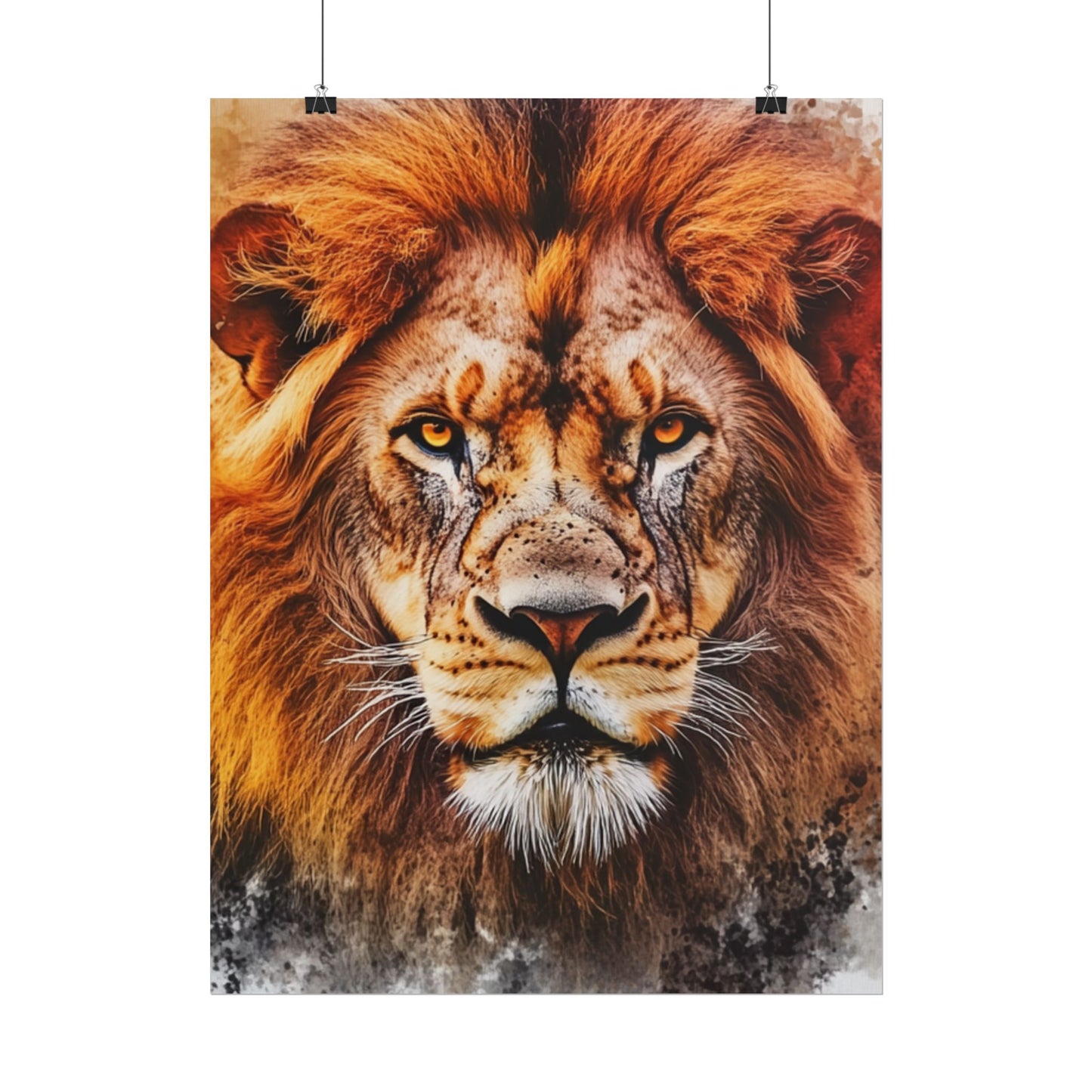 Regal Majesty - Abstract Lion Art Print