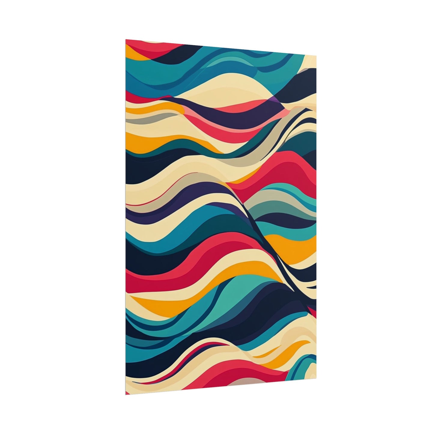 Flowing Waves of Colour - Abstract Art Print