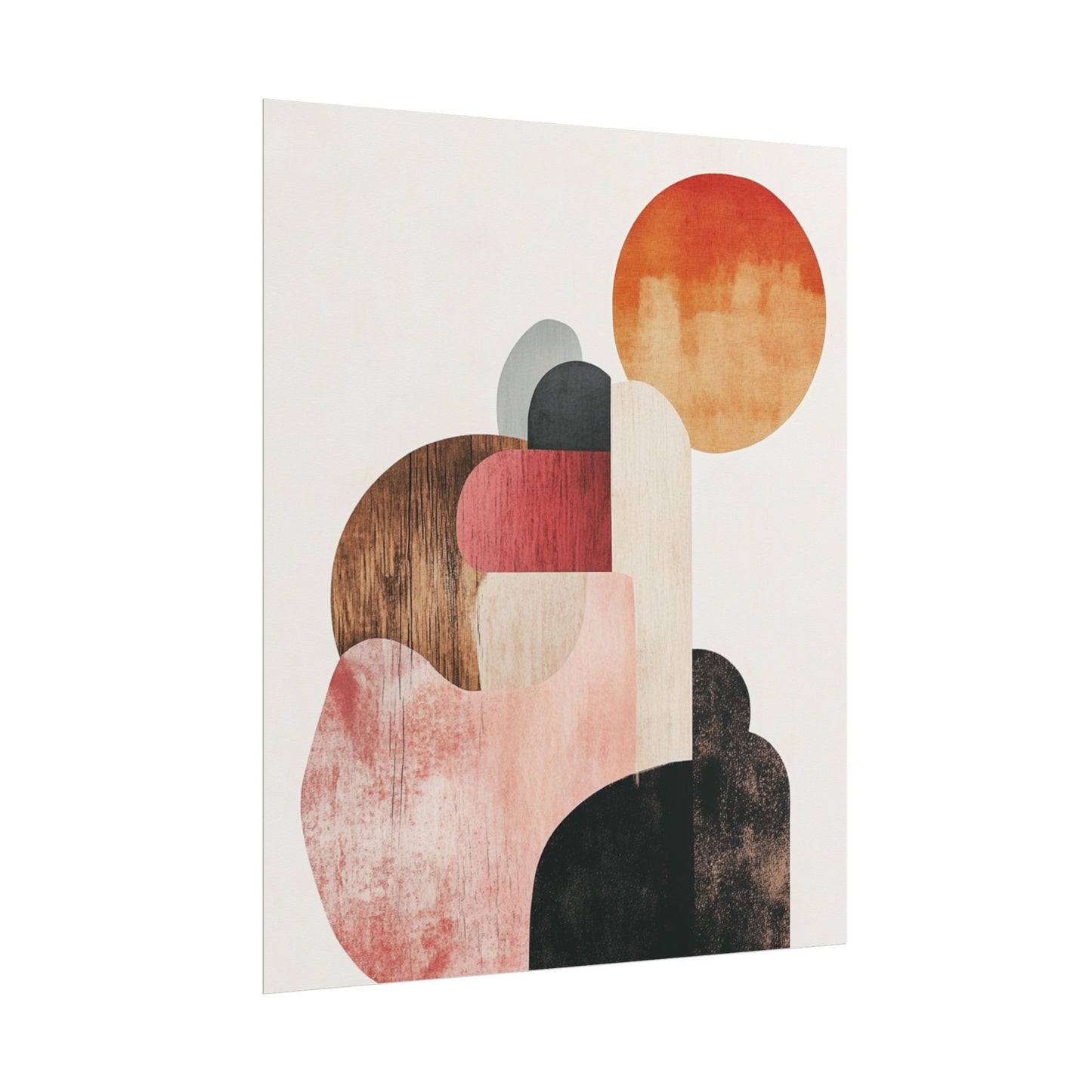 Sunrise Over Form - Abstract Geometric Art Print