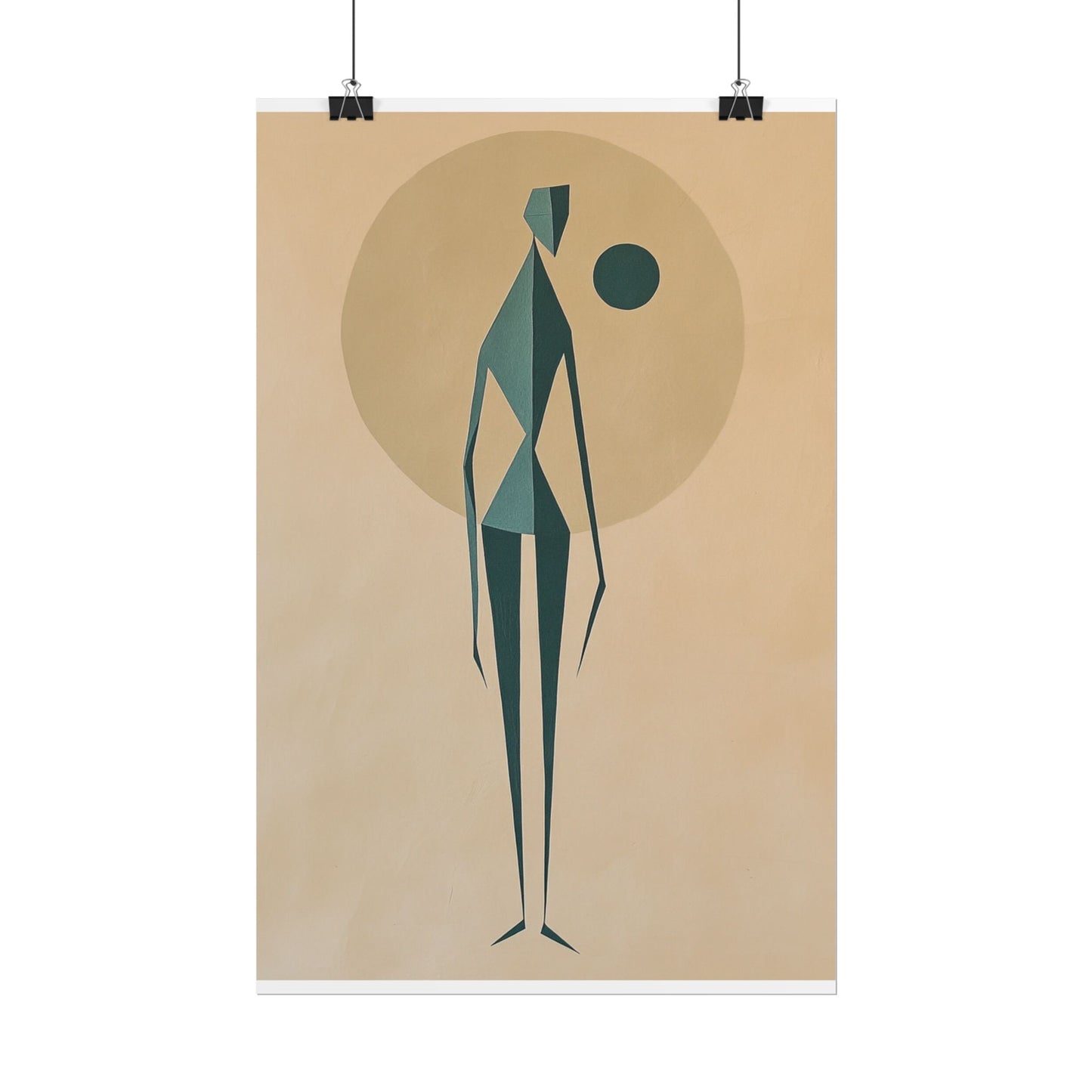 Abstract Solitude - Minimalist Figurative Art Print