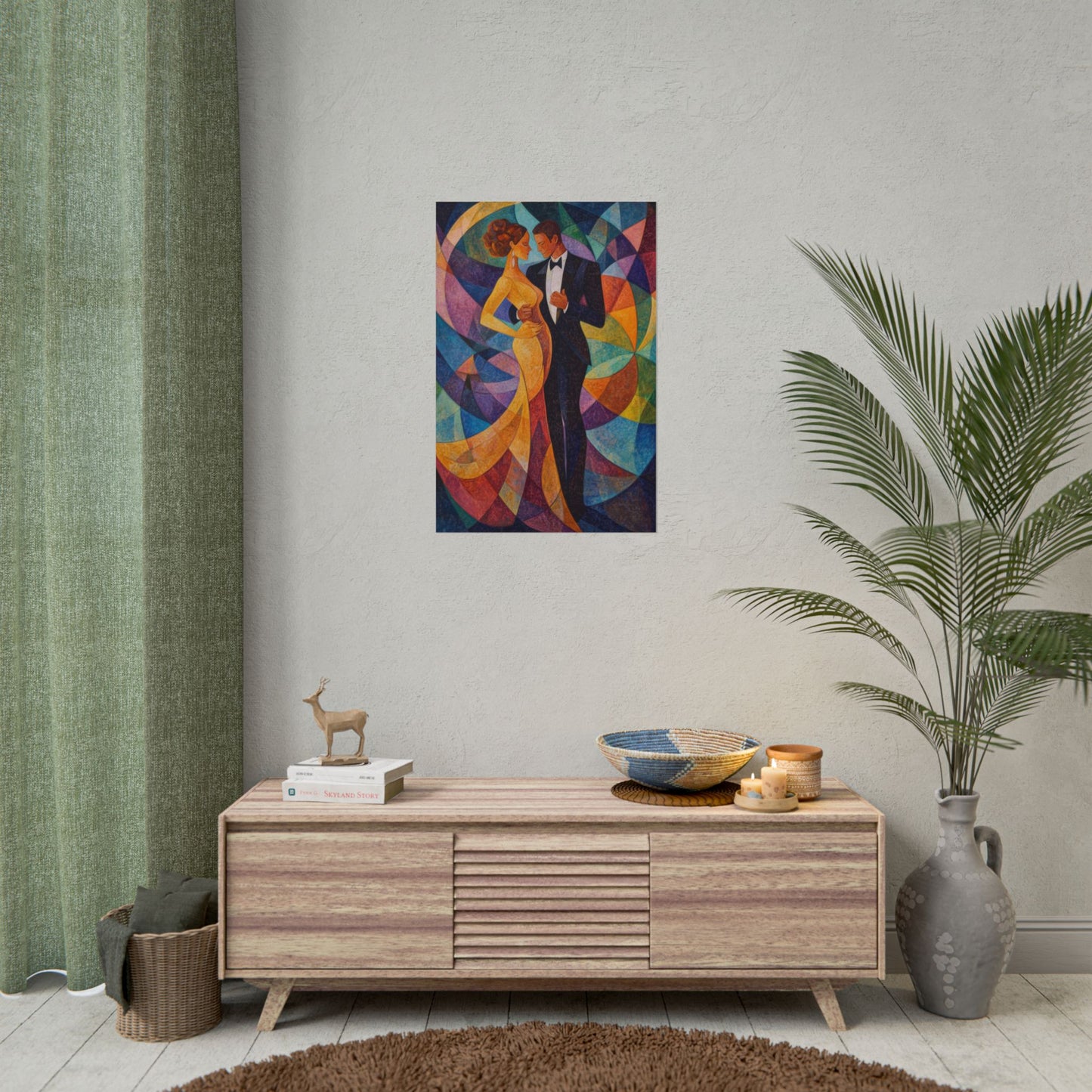 Elegant Dance - Abstract Romantic Art Print