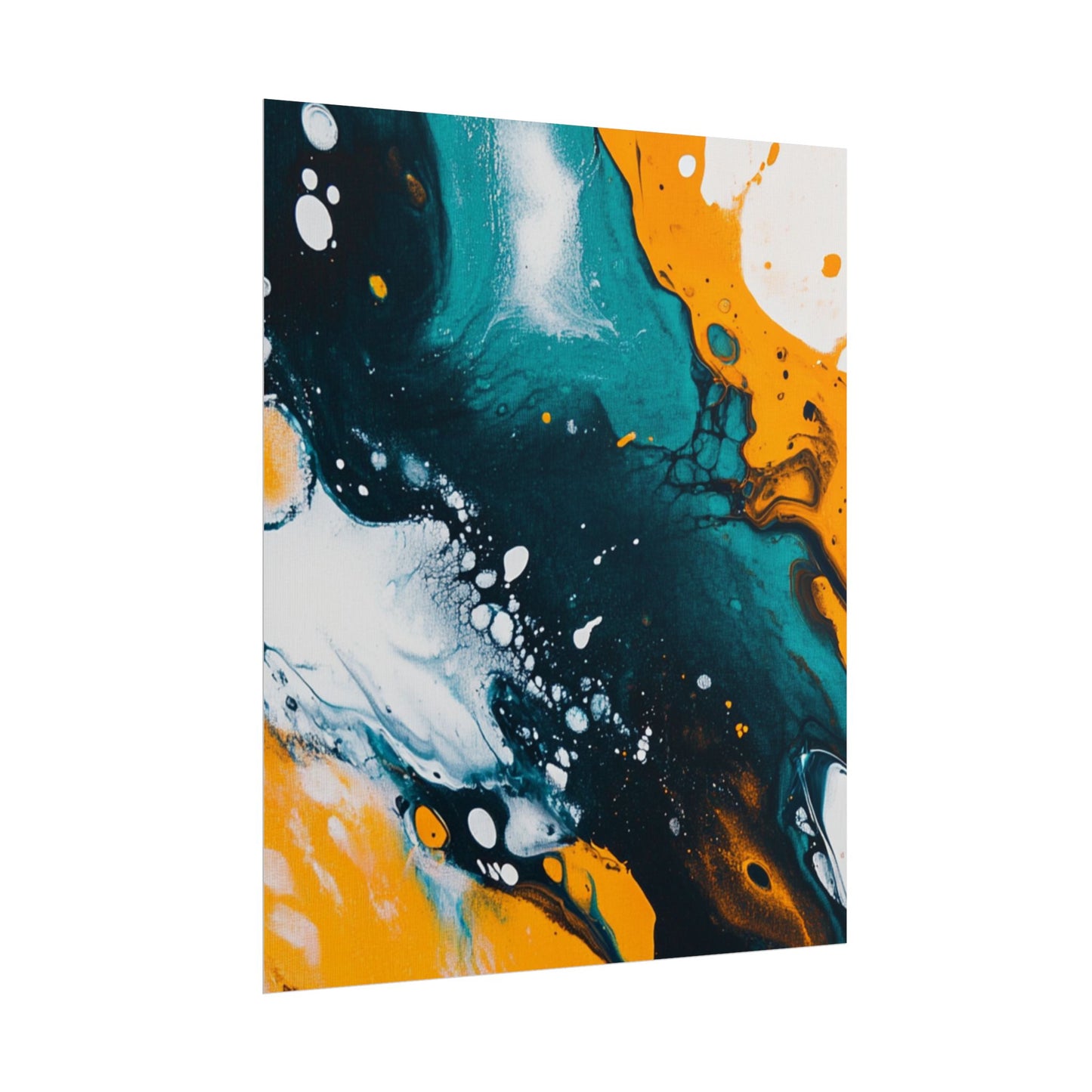 Fluid Harmony - Abstract Colour Flow Art Print