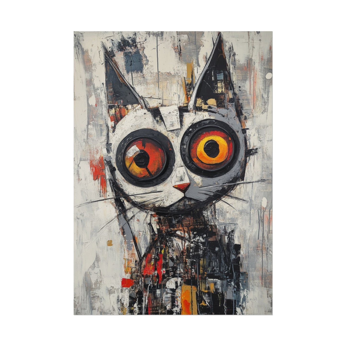 Whimsical Feline - Abstract Cat Art Print