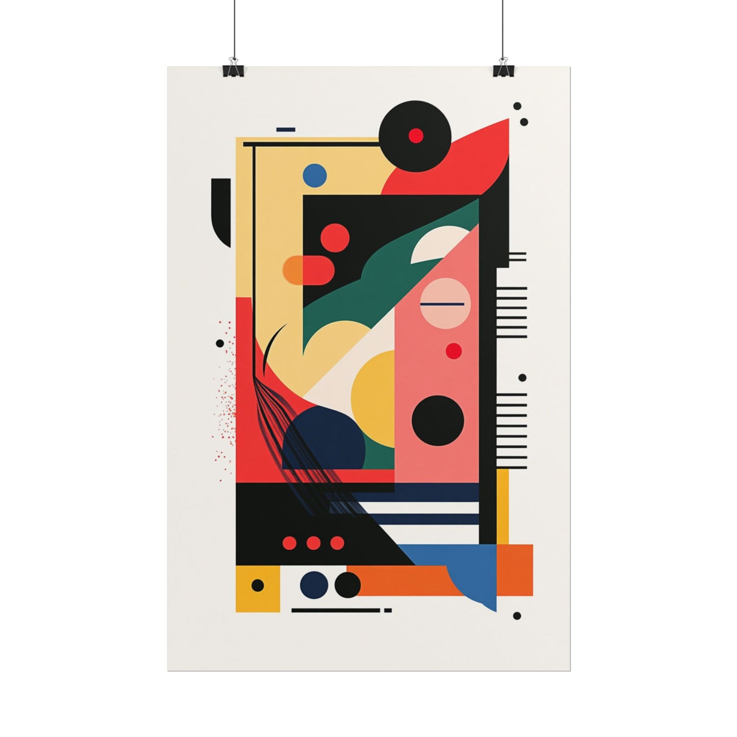 Geometry in Motion - Bold Abstract Geometric Print