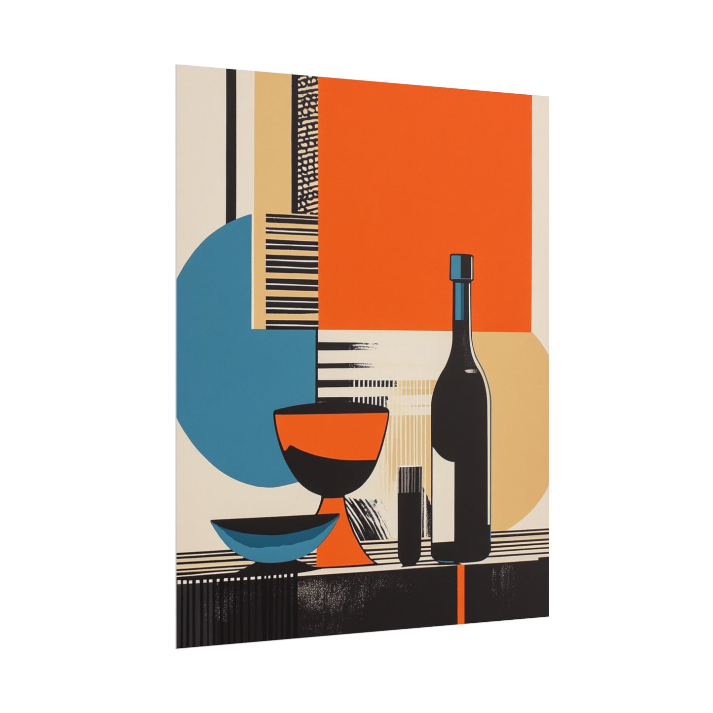 Modernist Still Life - Abstract Geometric Art Print